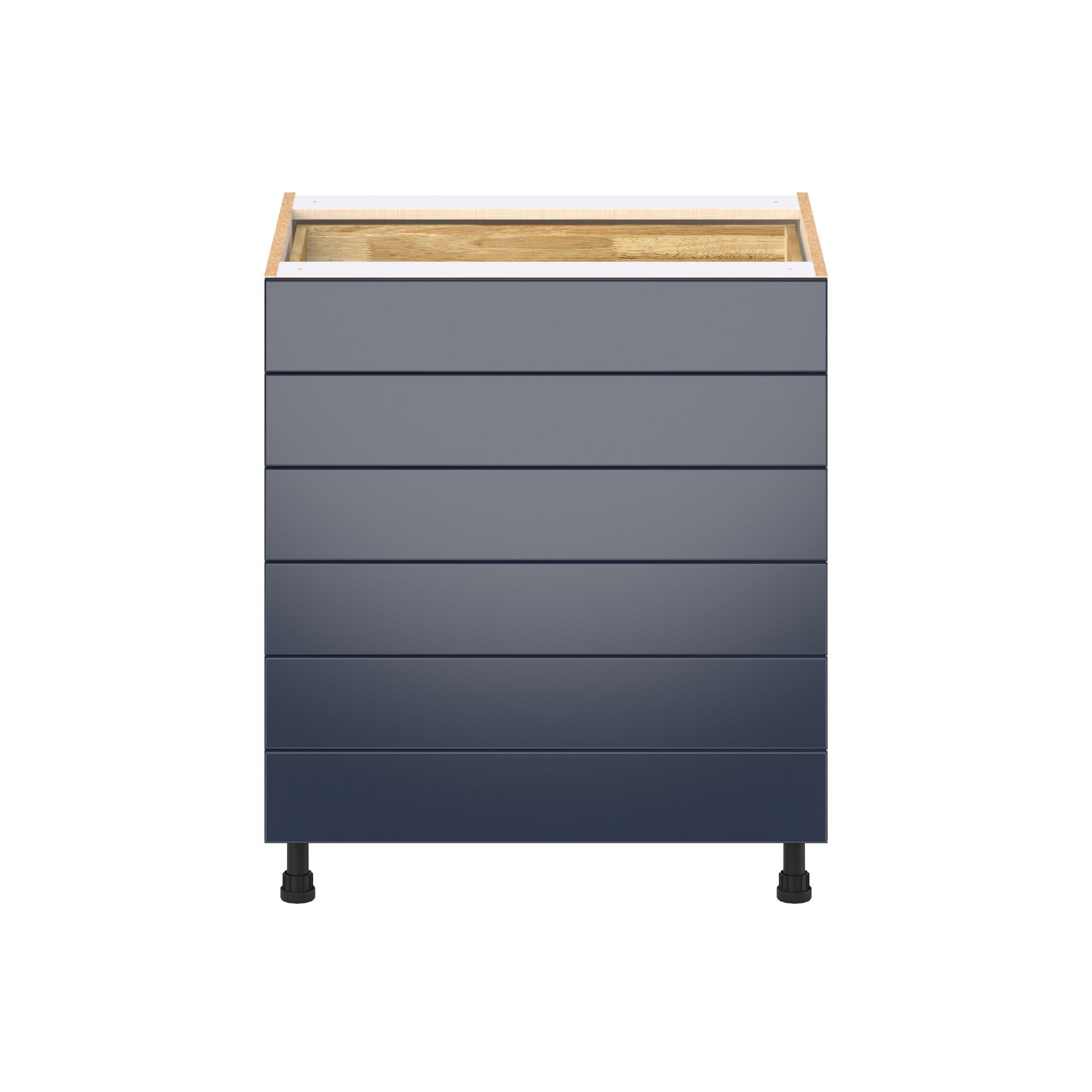 Peachtree 30 in. Painted Midnight Blue Drawer Base Cabinet