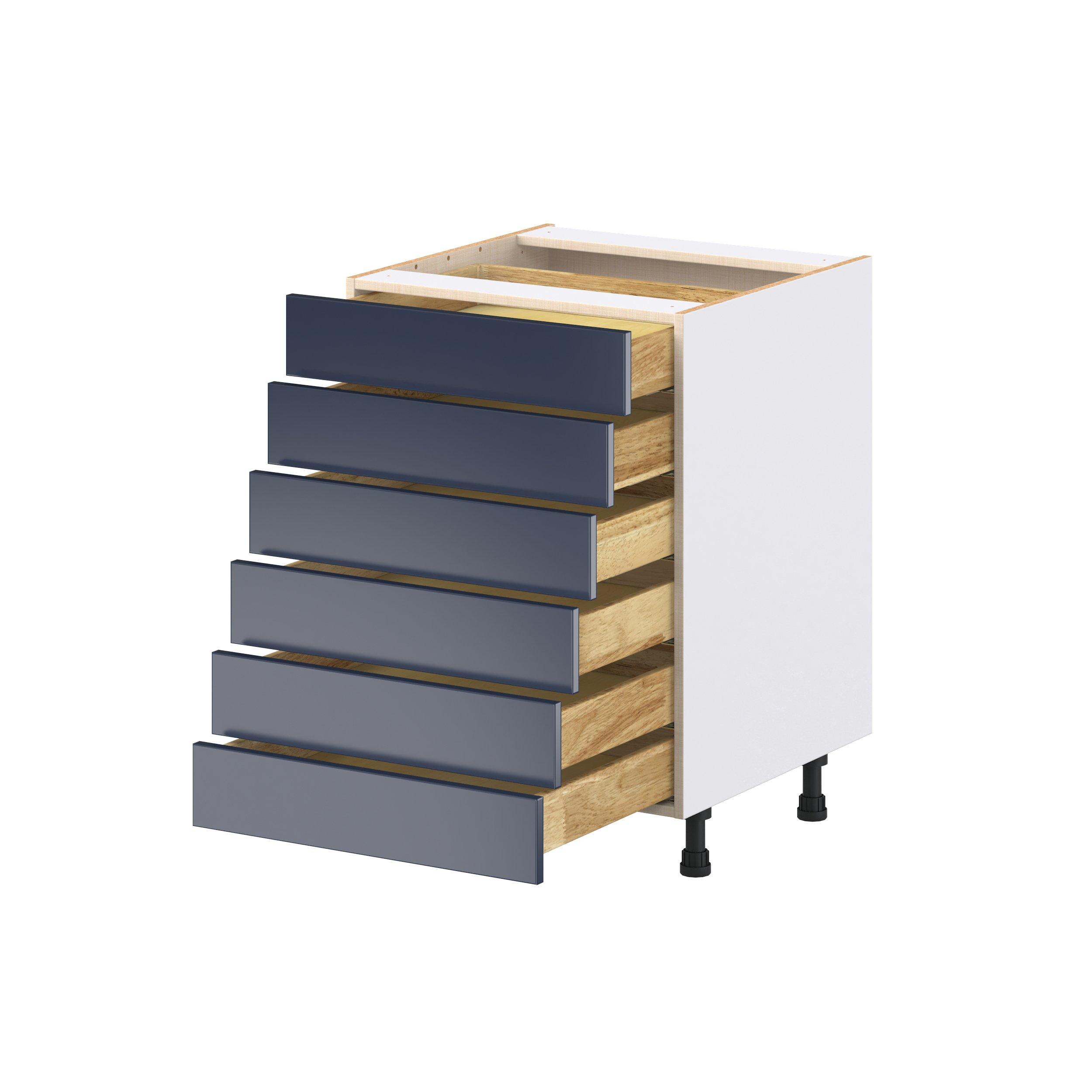 Peachtree 24 in. Painted Midnight Blue Drawer Base Cabinet