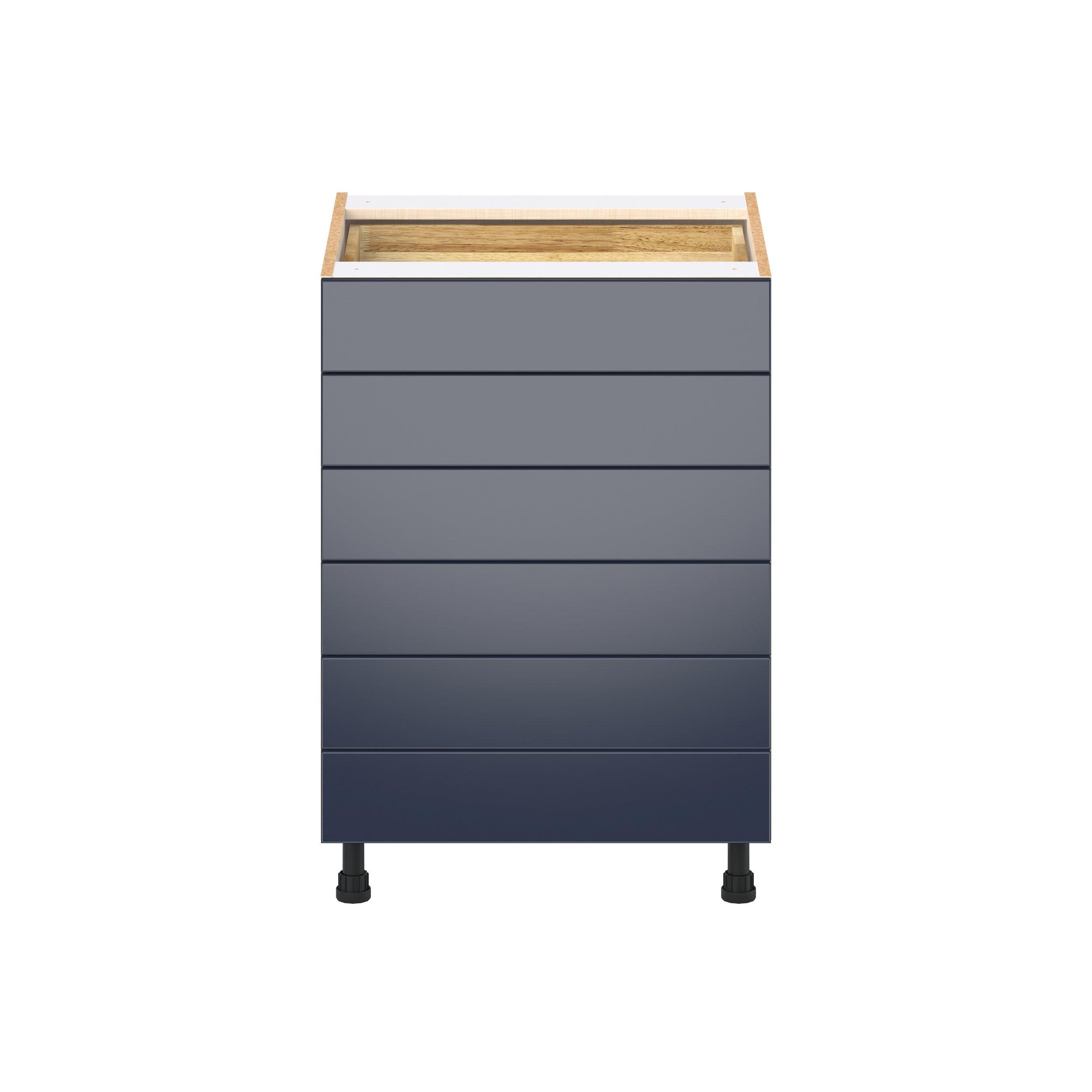 Peachtree 24 in. Painted Midnight Blue Drawer Base Cabinet