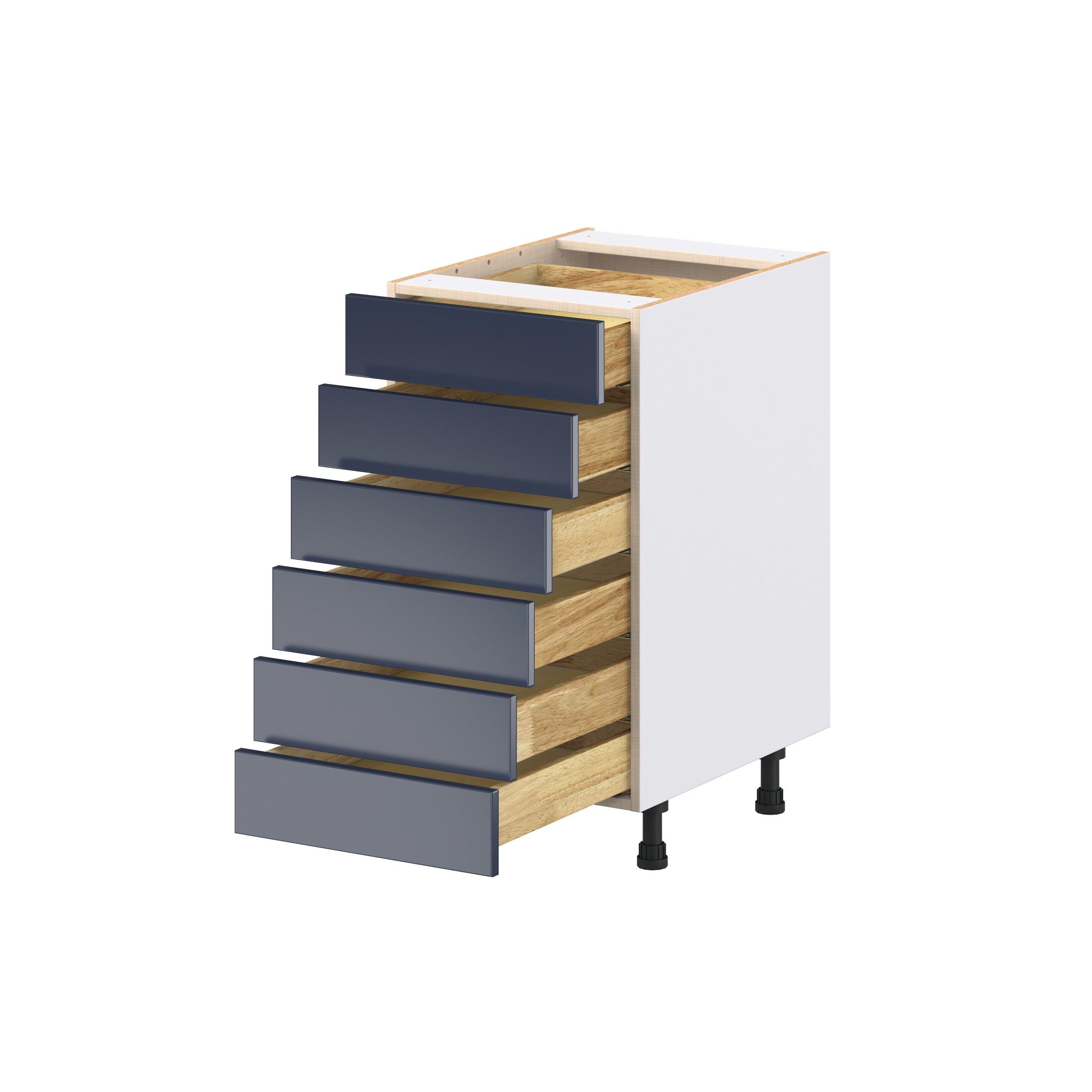 Peachtree 18 in. Painted Midnight Blue Drawer Base Cabinet