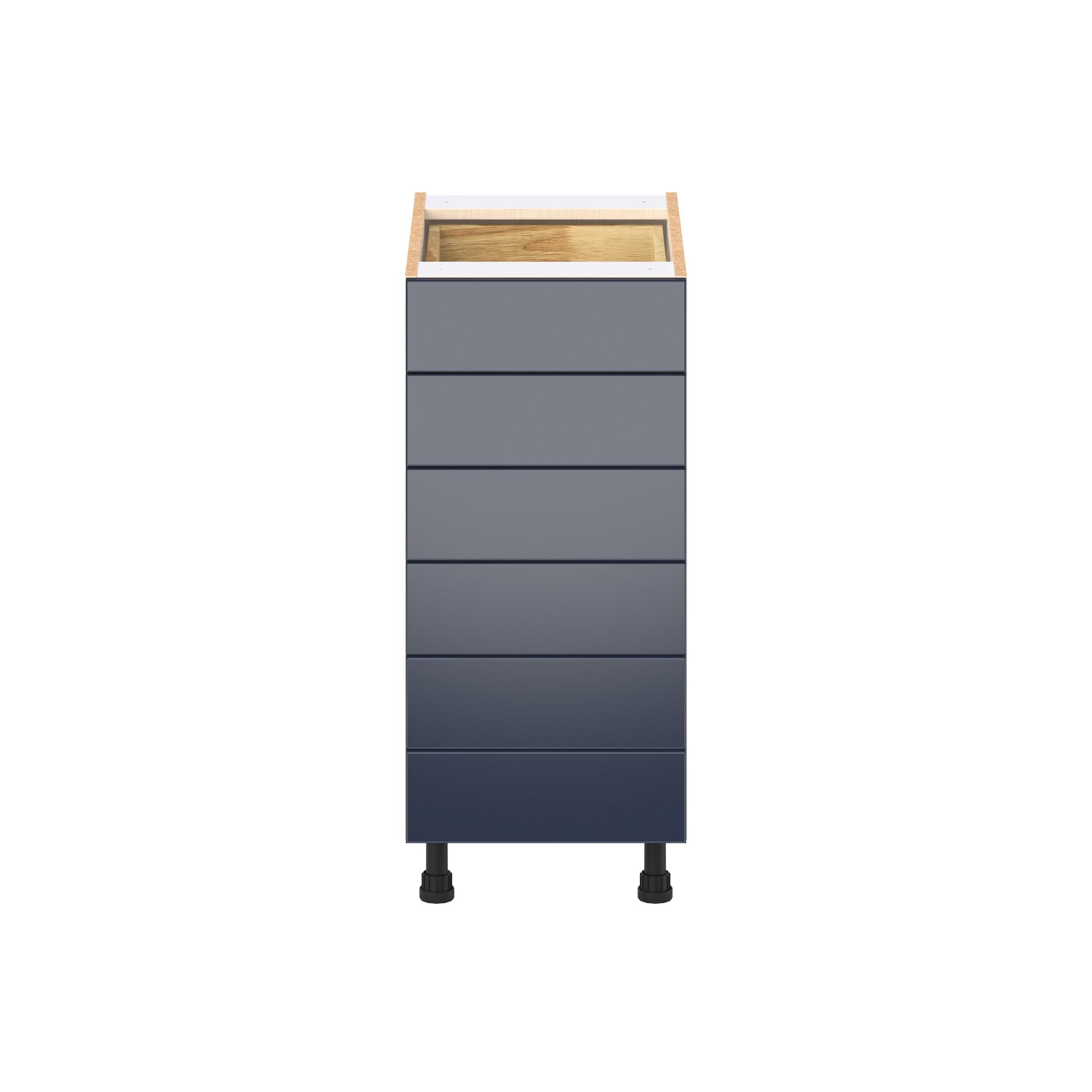 Peachtree 15 in. Painted Midnight Blue Drawer Base Cabinet