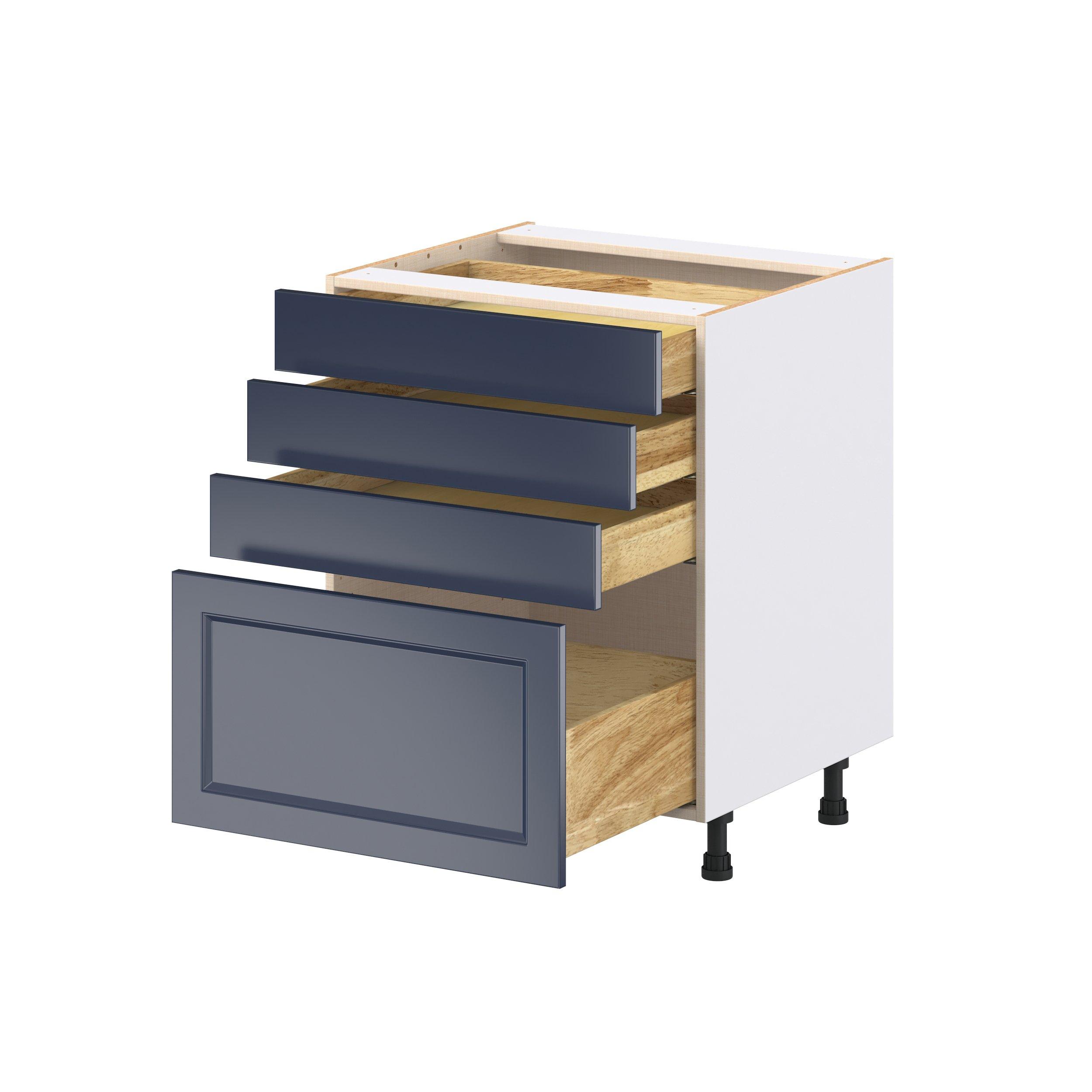 Peachtree 27 in. Painted Midnight Blue Drawer Base Cabinet