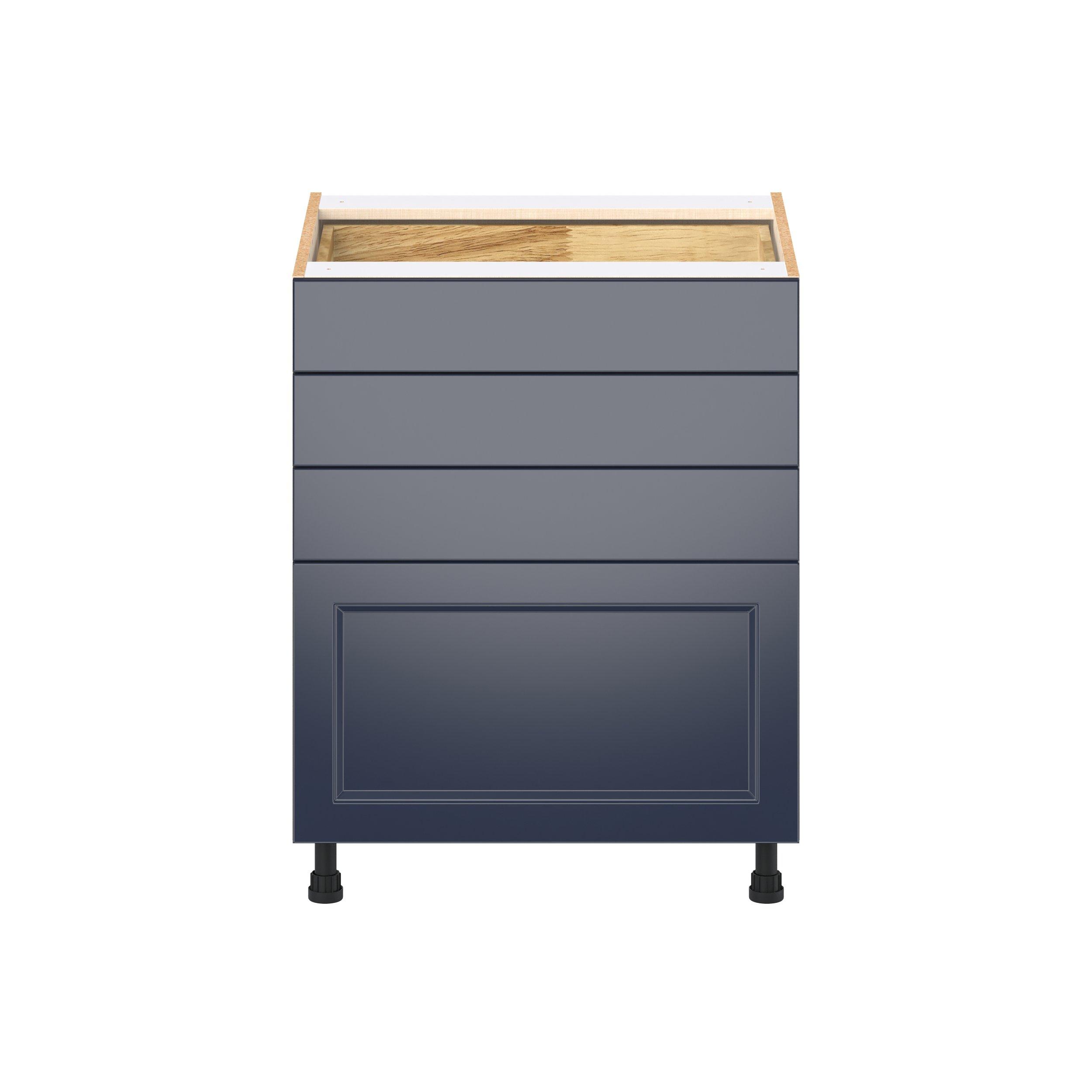 Peachtree 27 in. Painted Midnight Blue Drawer Base Cabinet
