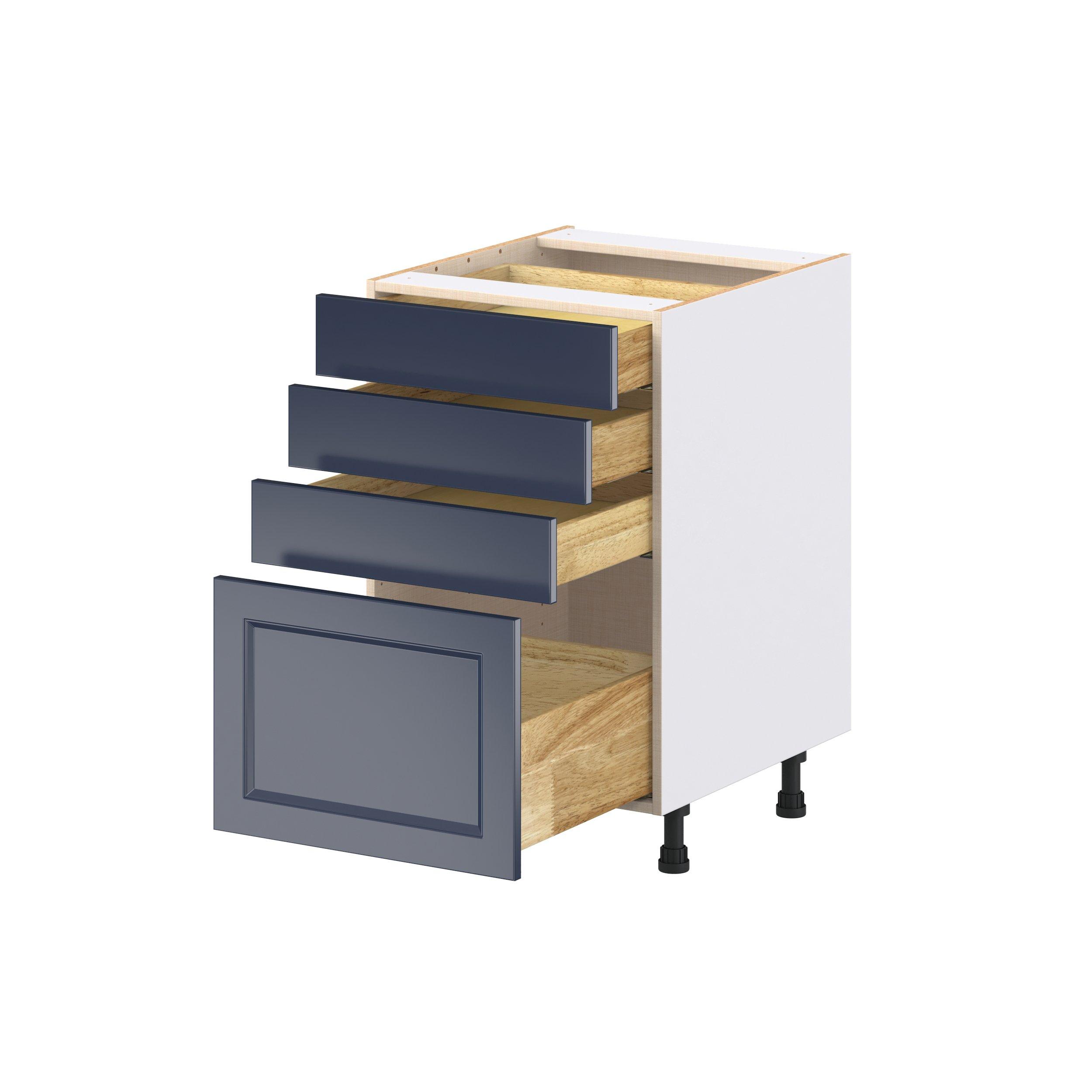 Peachtree 21 in. Painted Midnight Blue Drawer Base Cabinet