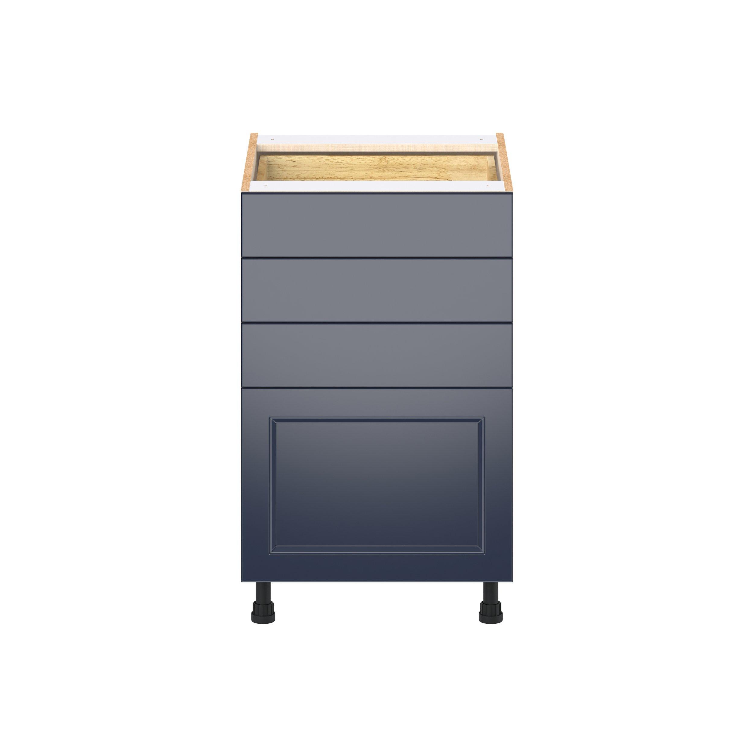 Peachtree 21 in. Painted Midnight Blue Drawer Base Cabinet