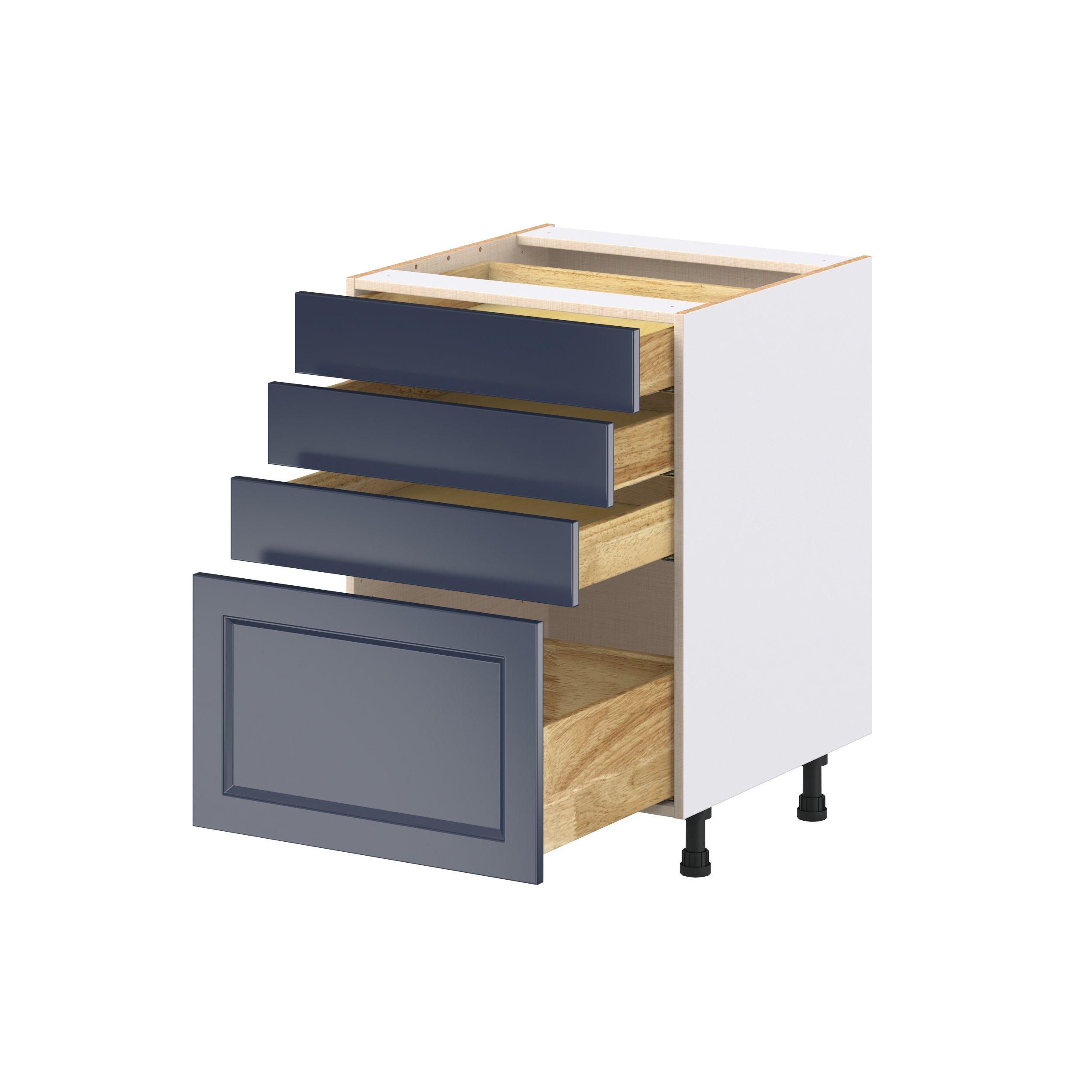Peachtree 24 in. Painted Midnight Blue Drawer Base Cabinet