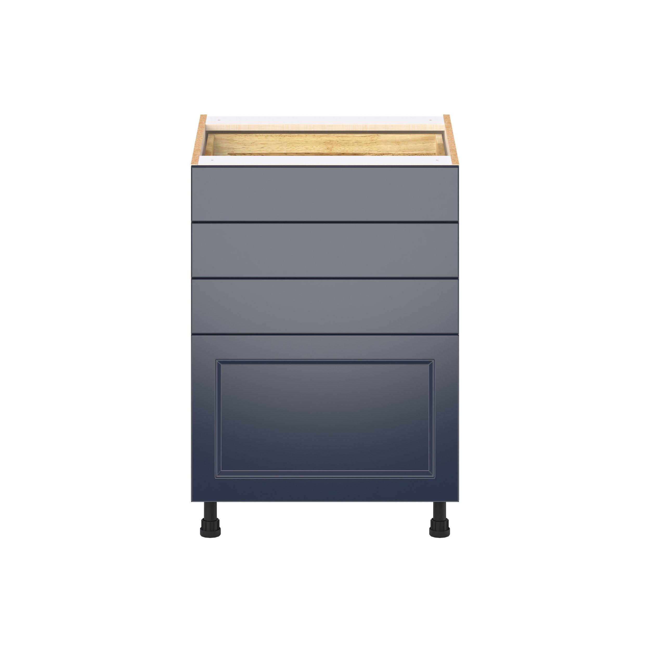 Peachtree 24 in. Painted Midnight Blue Drawer Base Cabinet
