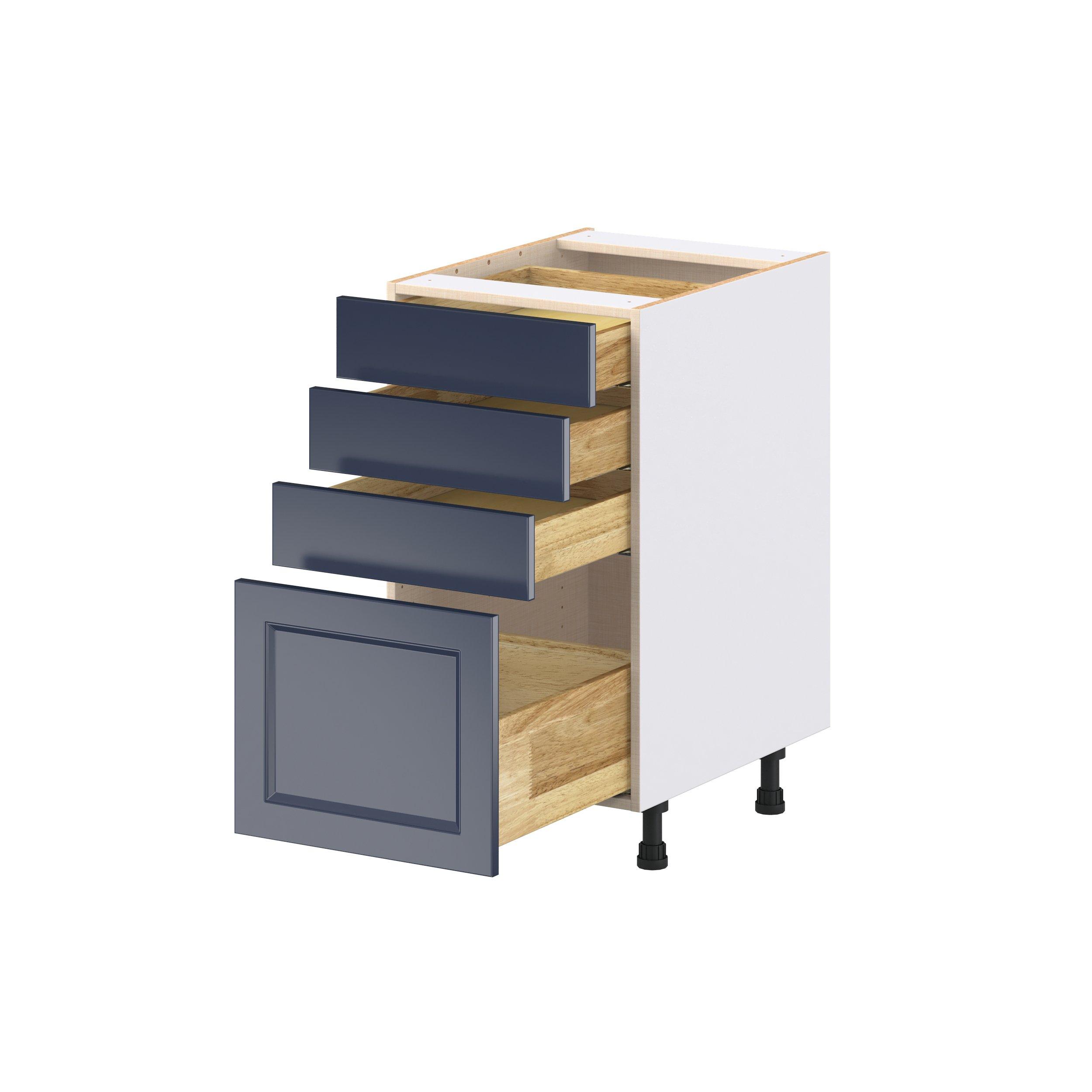 Peachtree 18 in. Painted Midnight Blue Drawer Base Cabinet