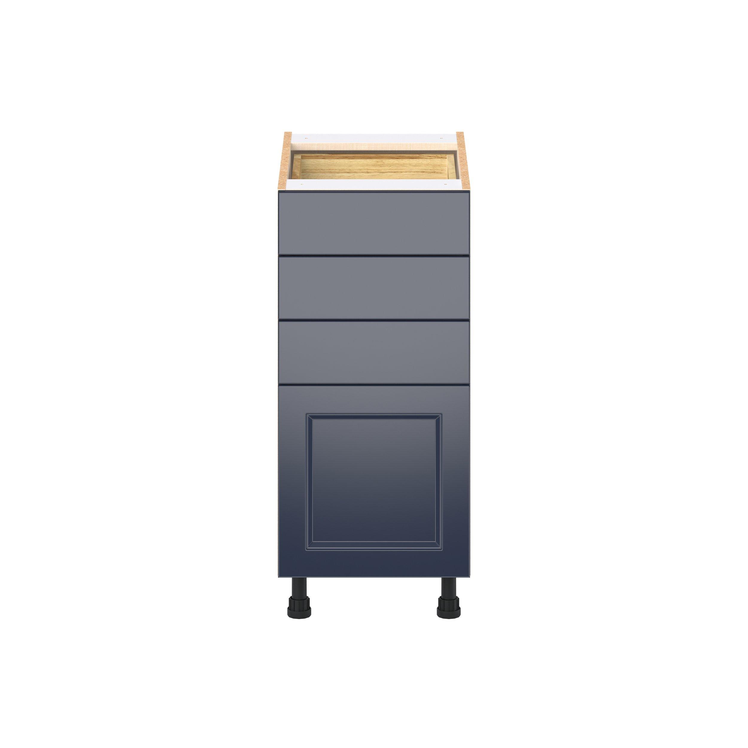 Peachtree 15 in. Painted Midnight Blue Drawer Base Cabinet