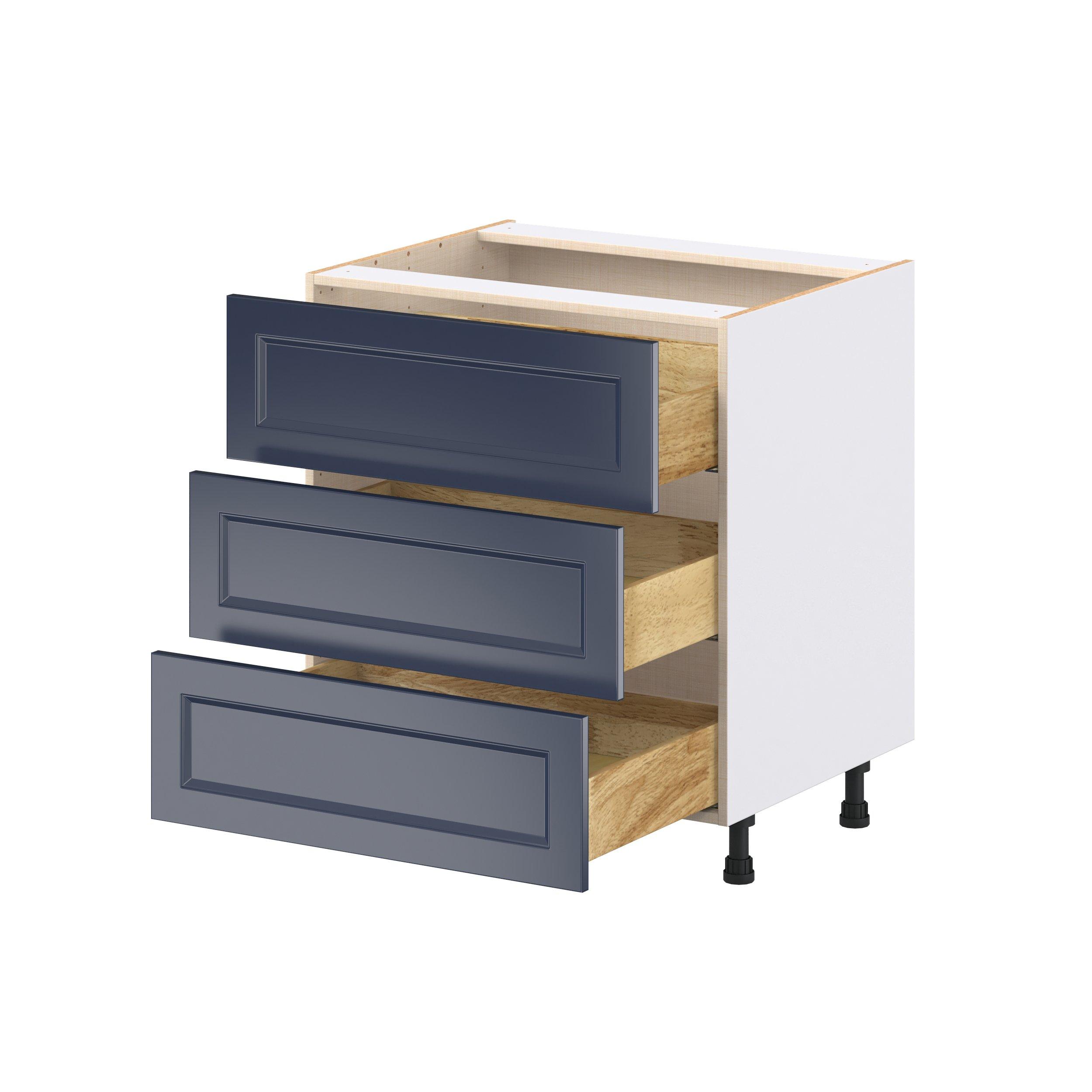 Peachtree 30 in. Painted Midnight Blue Drawer Base Cabinet