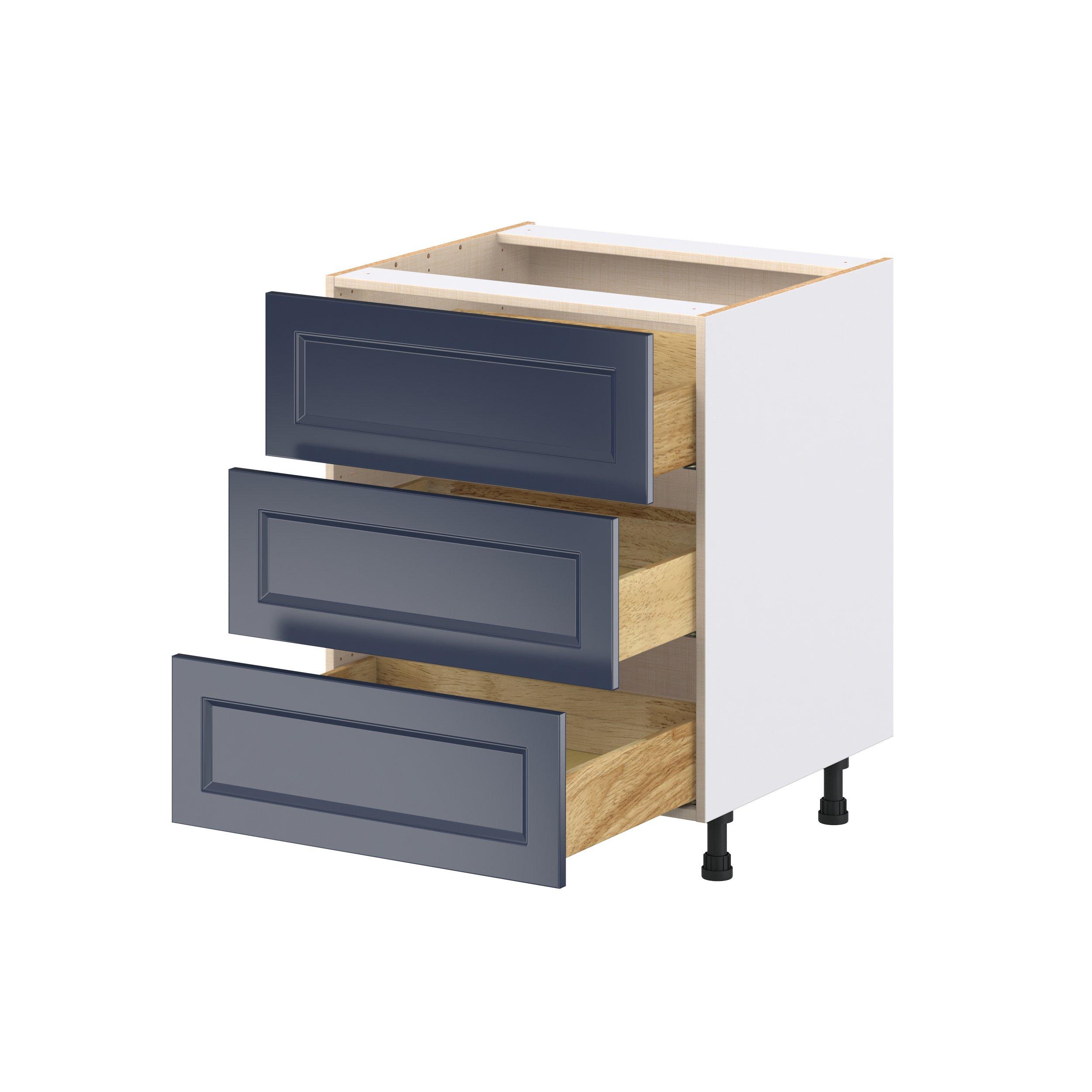Peachtree 27 in. Painted Midnight Blue Drawer Base Cabinet