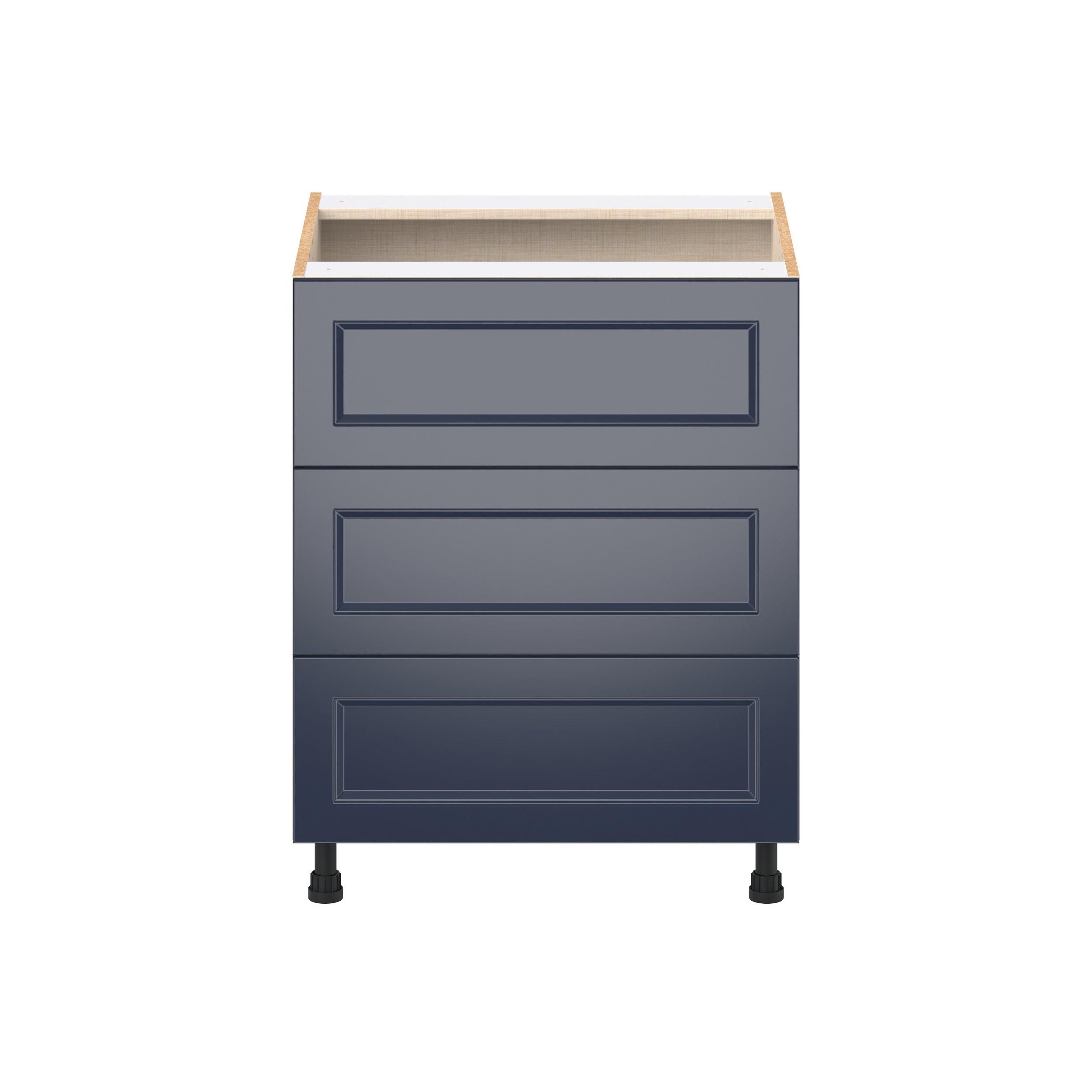 Peachtree 27 in. Painted Midnight Blue Drawer Base Cabinet