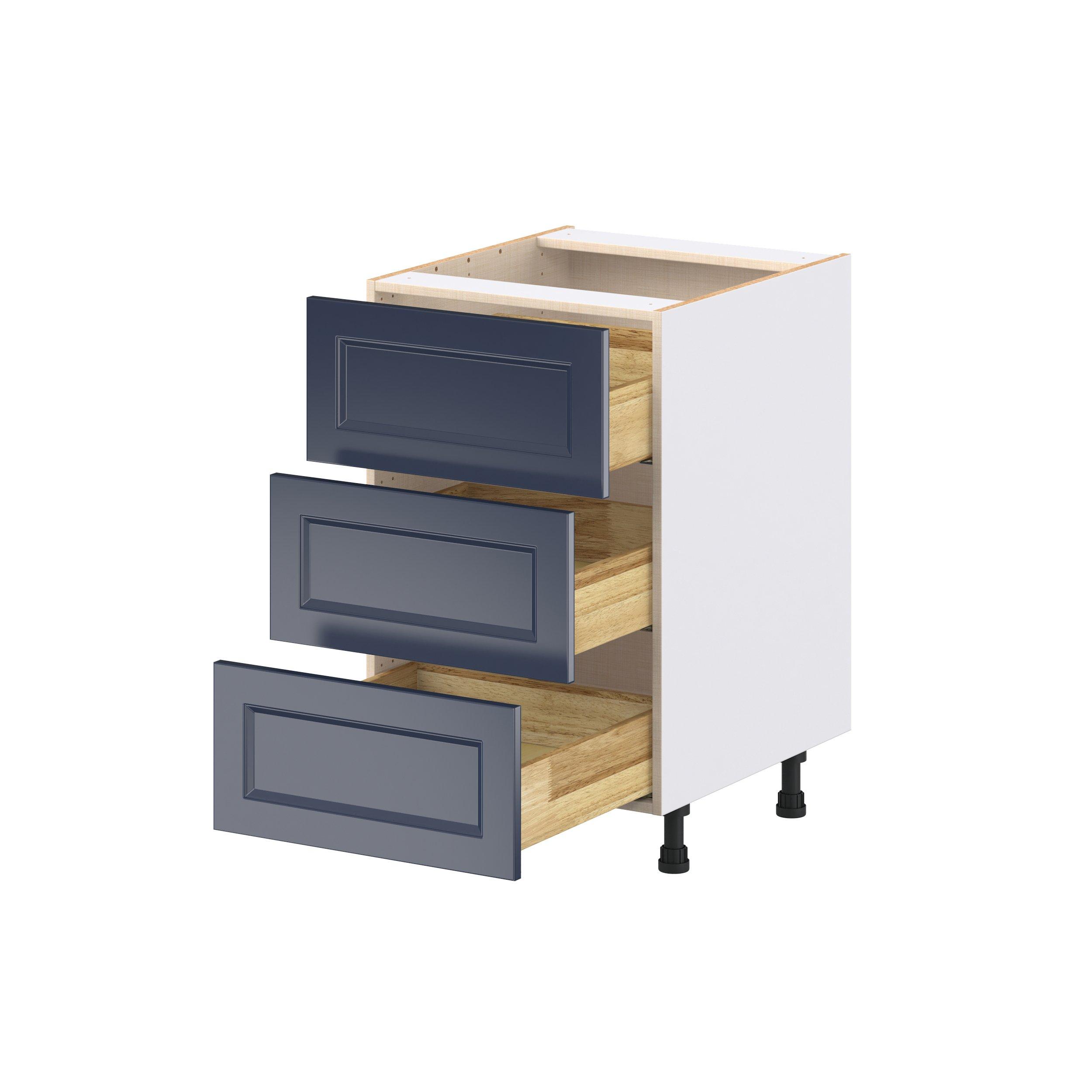 Peachtree 21 in. Painted Midnight Blue Drawer Base Cabinet