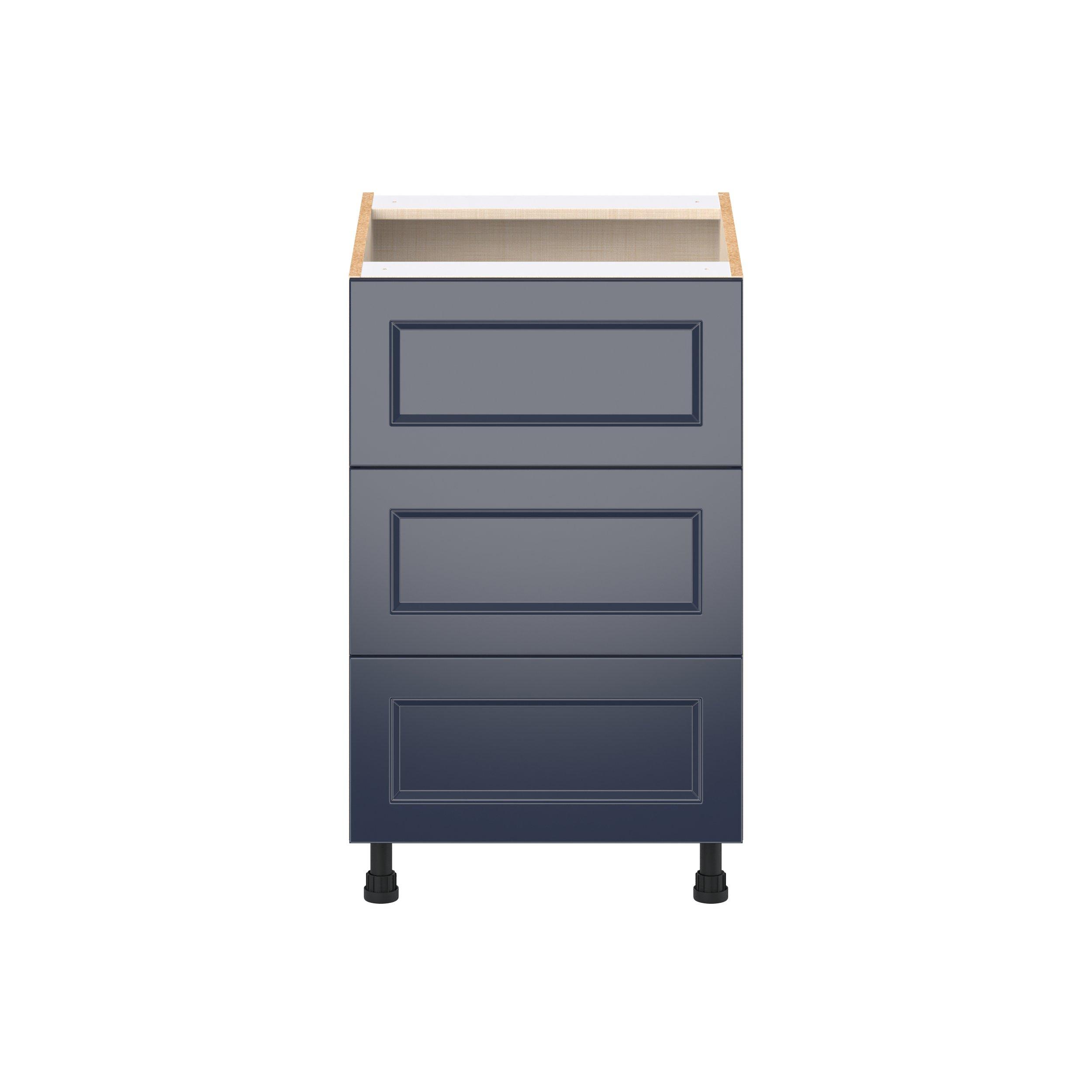 Peachtree 21 in. Painted Midnight Blue Drawer Base Cabinet