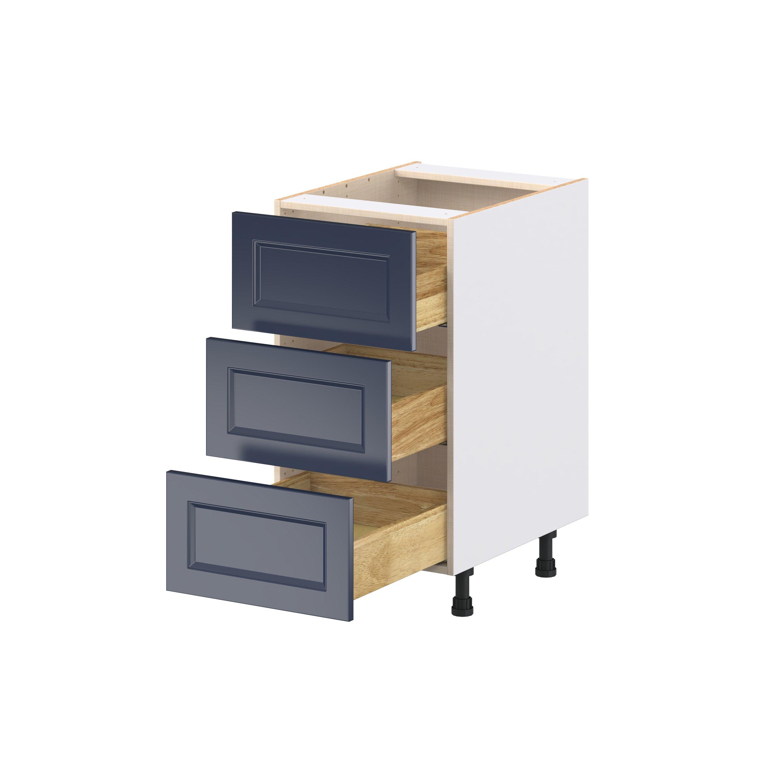 Peachtree 18 in. Painted Midnight Blue Drawer Base Cabinet