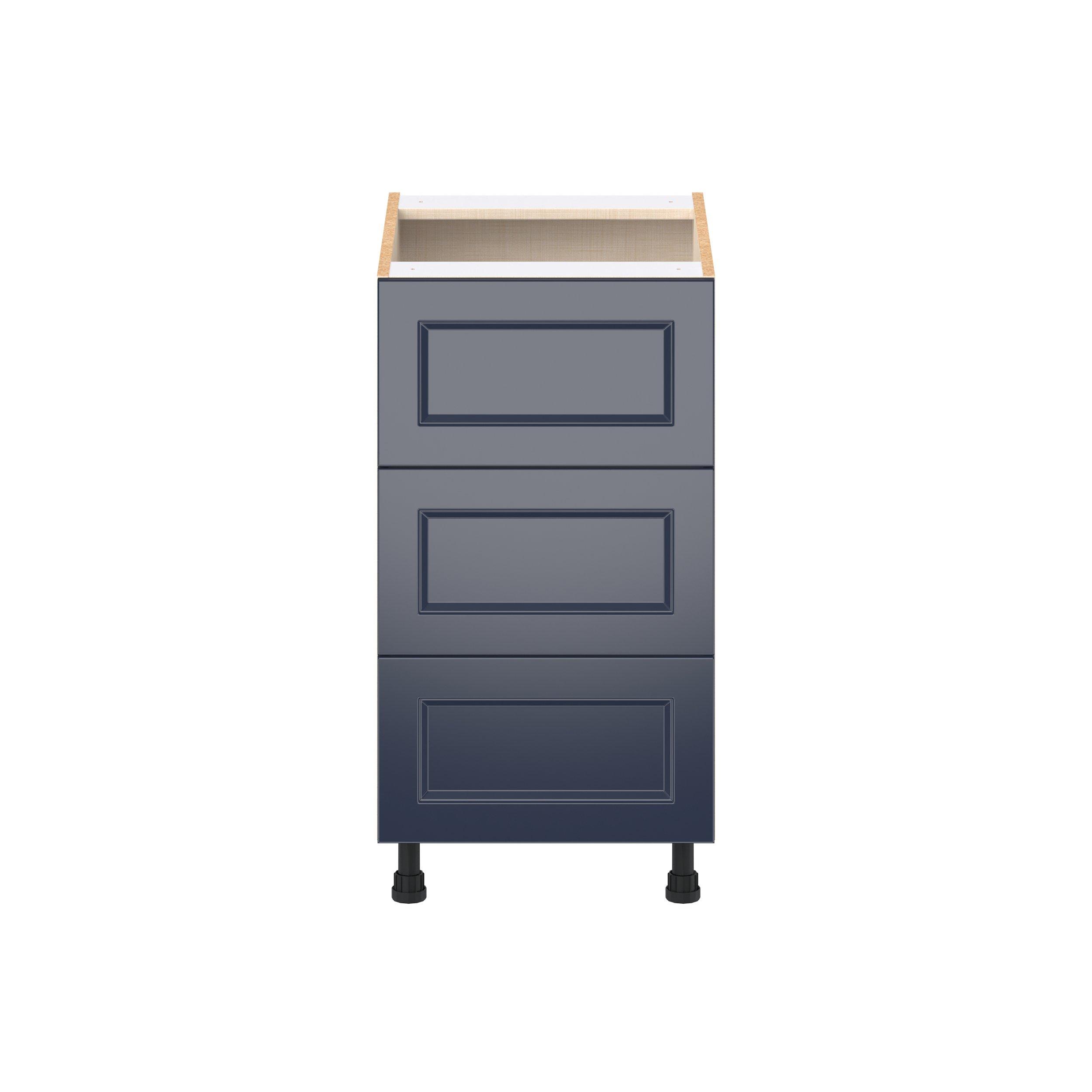 Peachtree 18 in. Painted Midnight Blue Drawer Base Cabinet