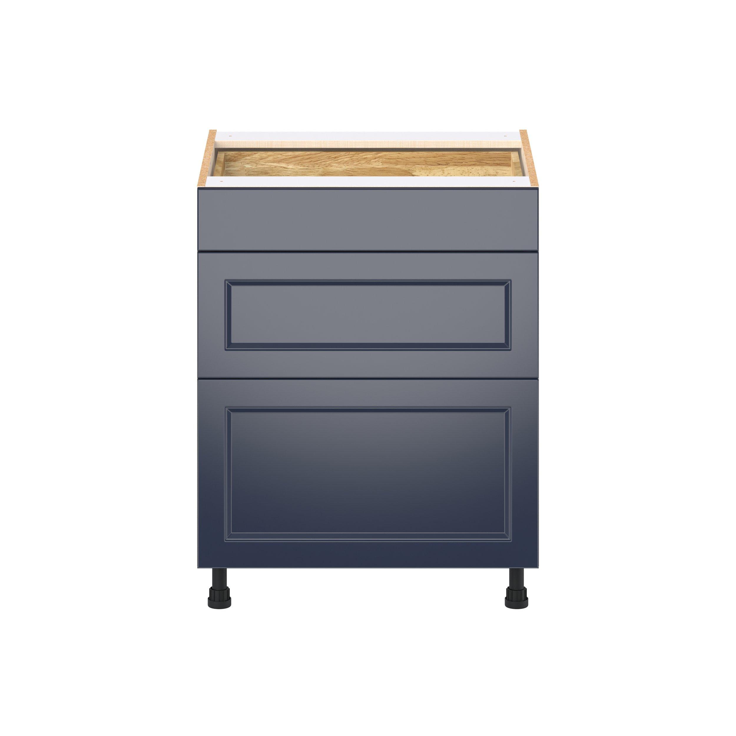 Peachtree 27 in. Painted Midnight Blue Drawer Base Cabinet