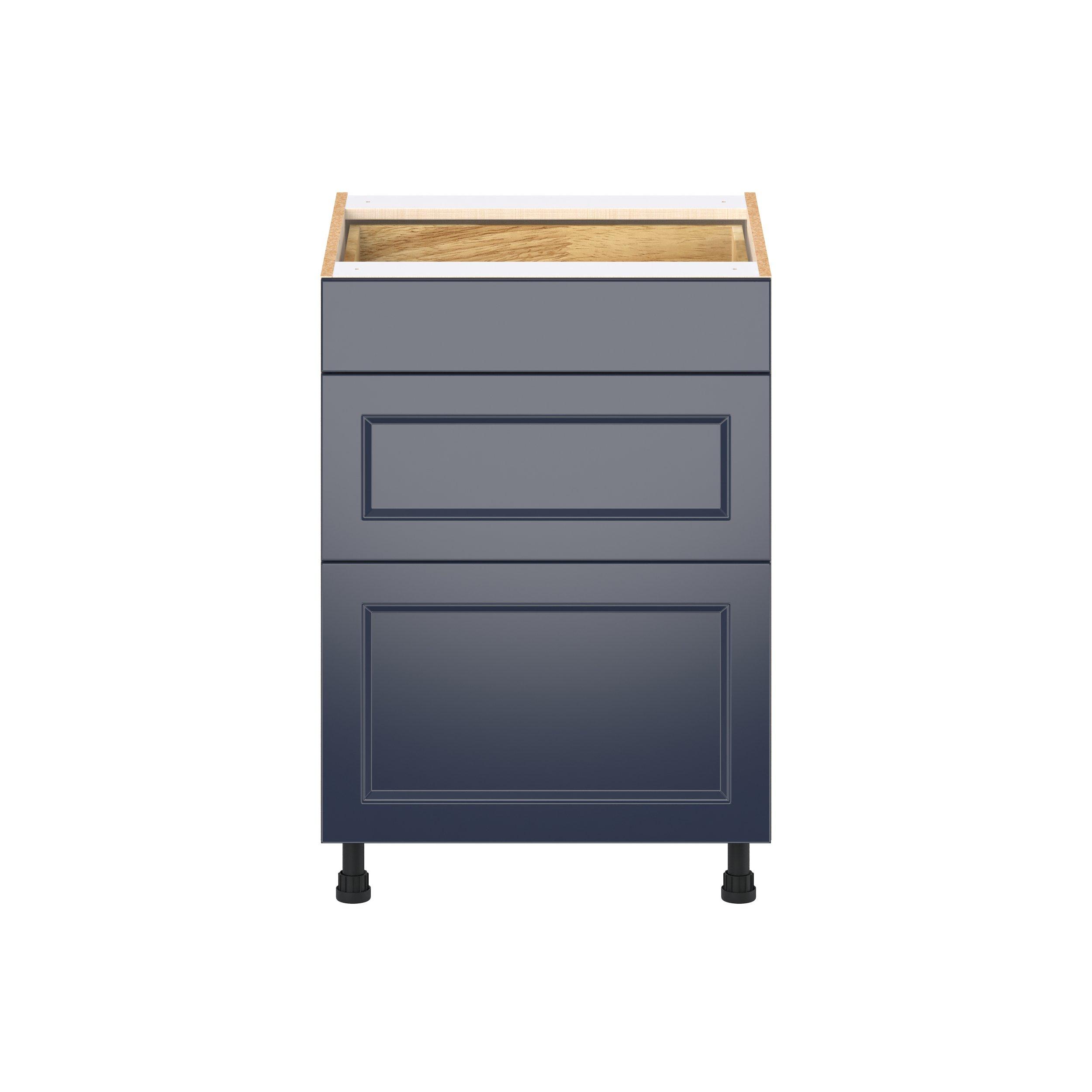 Peachtree 24 in. Painted Midnight Blue Drawer Base Cabinet