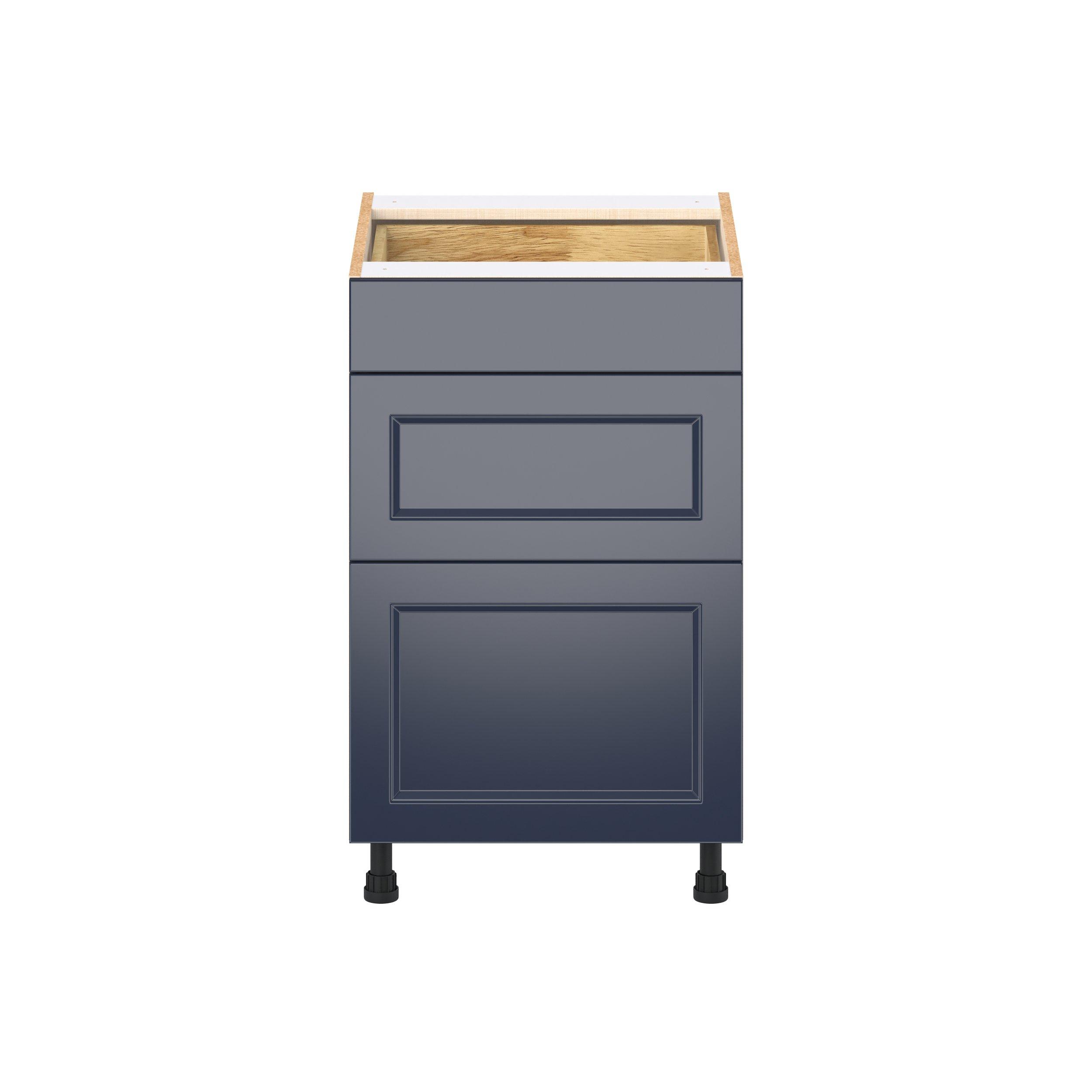 Peachtree 21 in. Painted Midnight Blue Drawer Base Cabinet