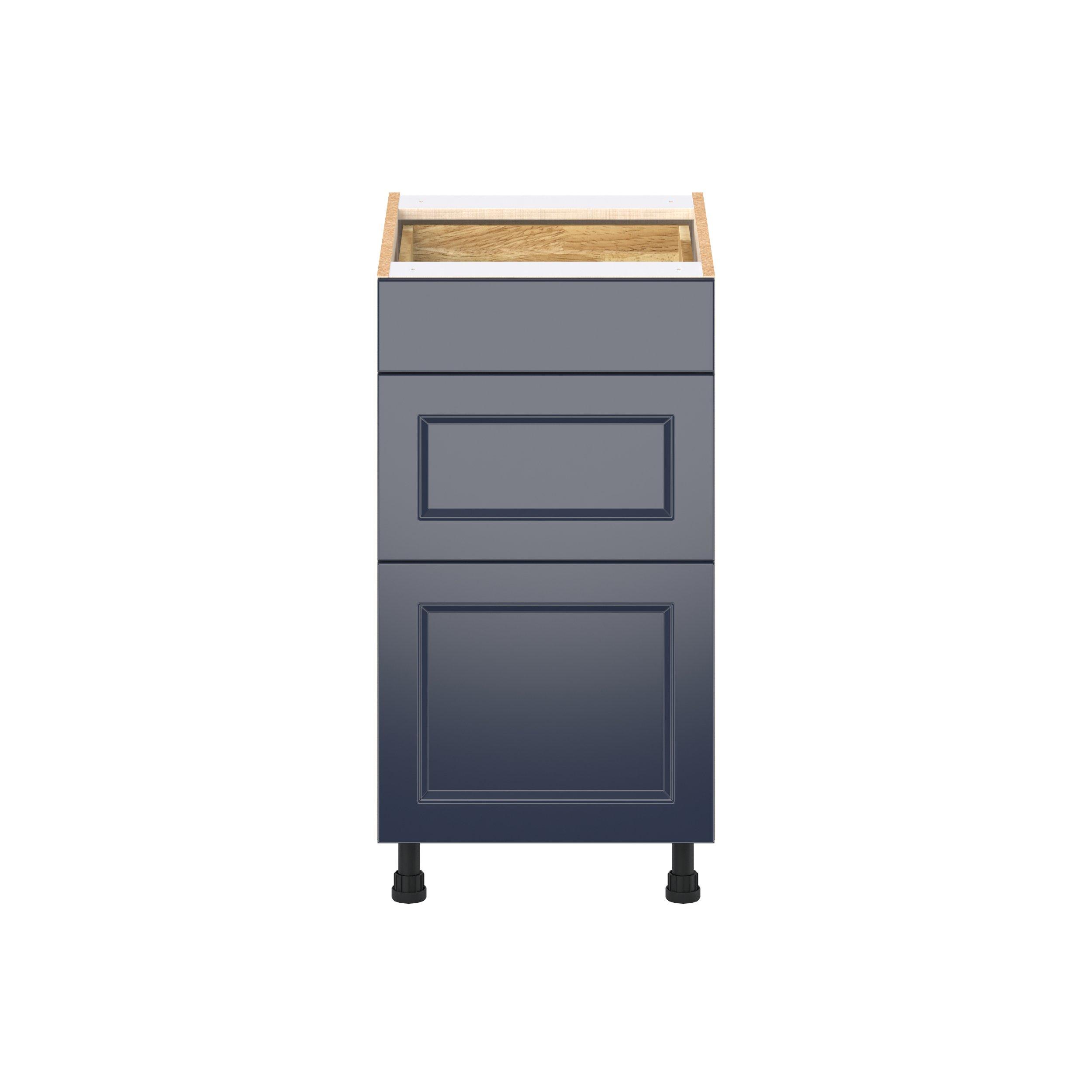 Peachtree 18 in. Painted Midnight Blue Drawer Base Cabinet