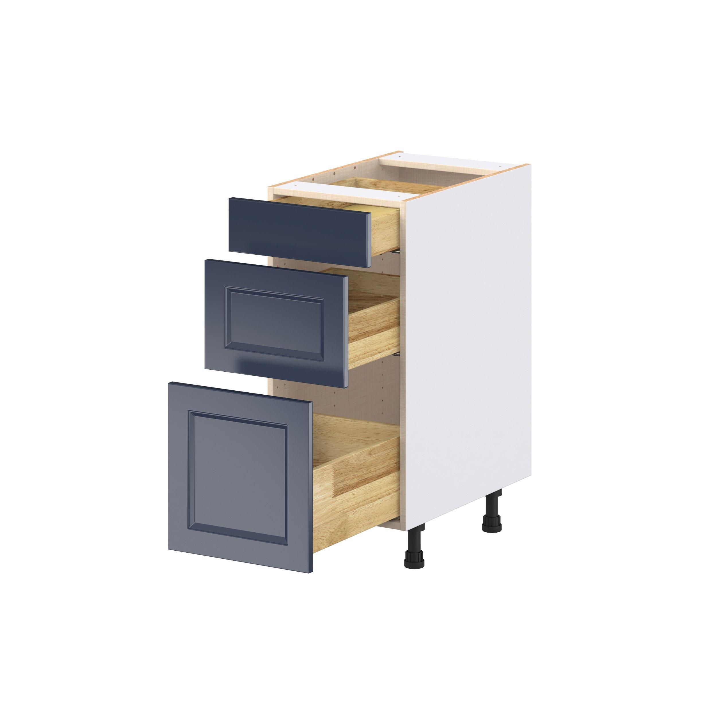 Peachtree 15 in. Painted Midnight Blue Drawer Base Cabinet