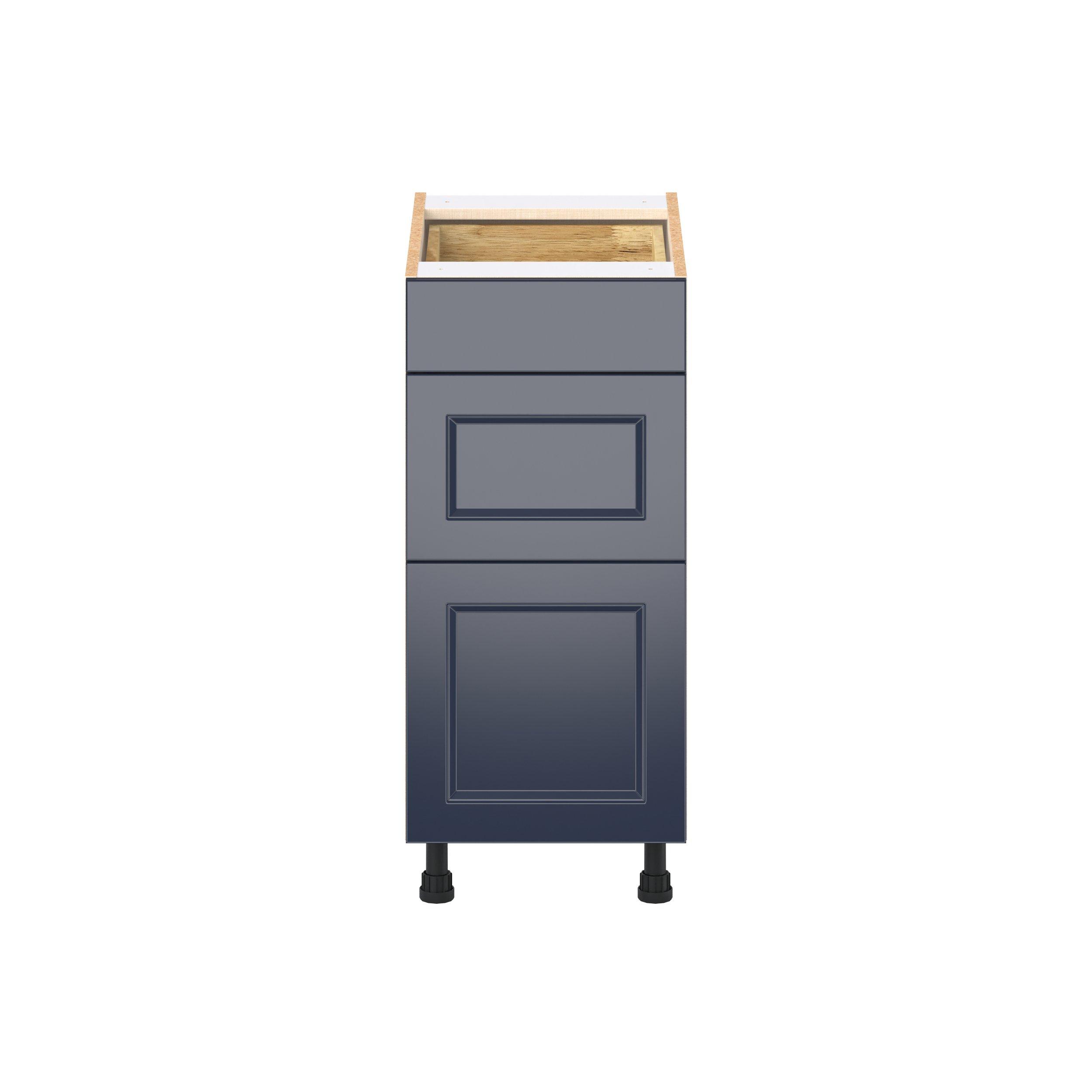 Peachtree 15 in. Painted Midnight Blue Drawer Base Cabinet