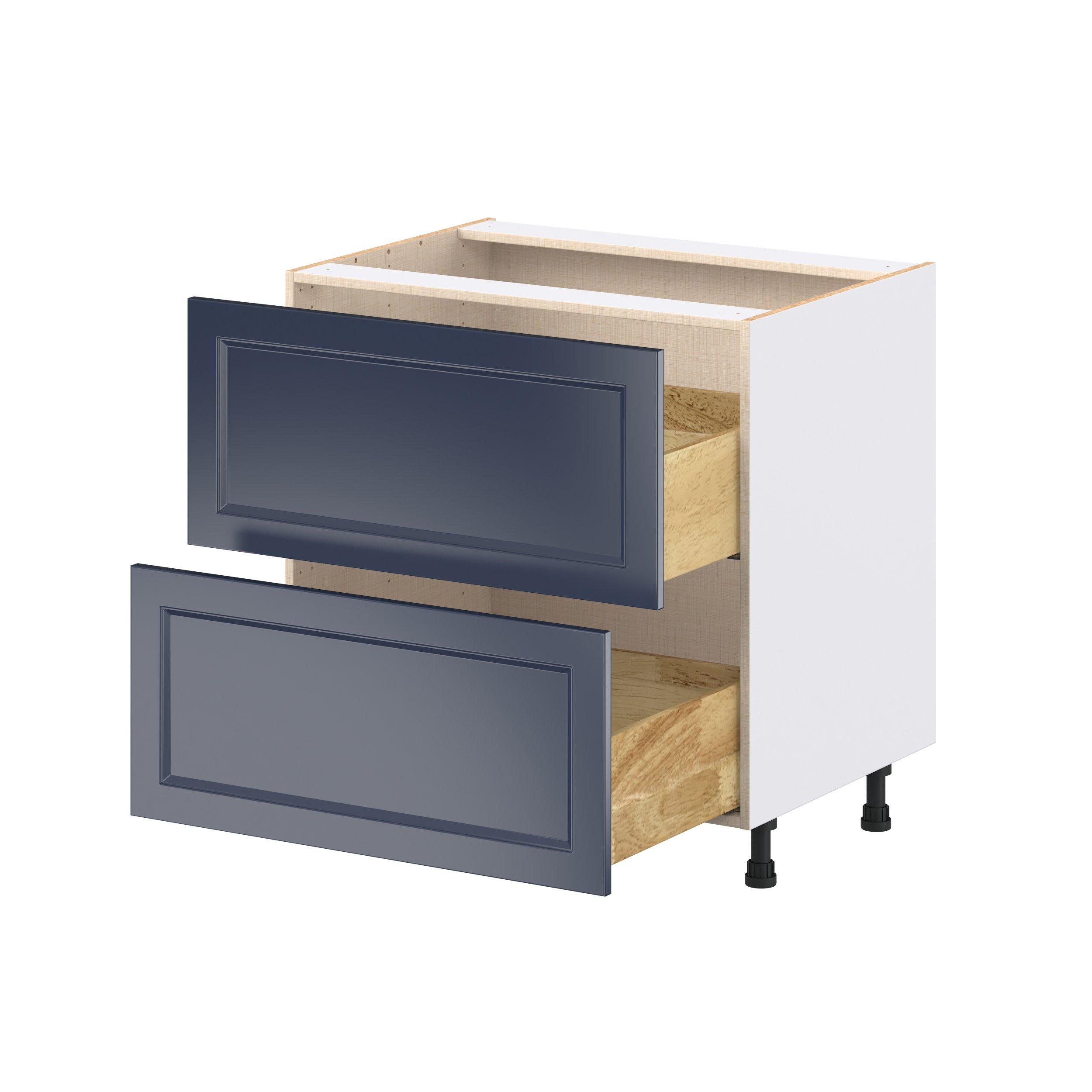 Peachtree 33 in. Painted Midnight Blue Drawer Base Cabinet
