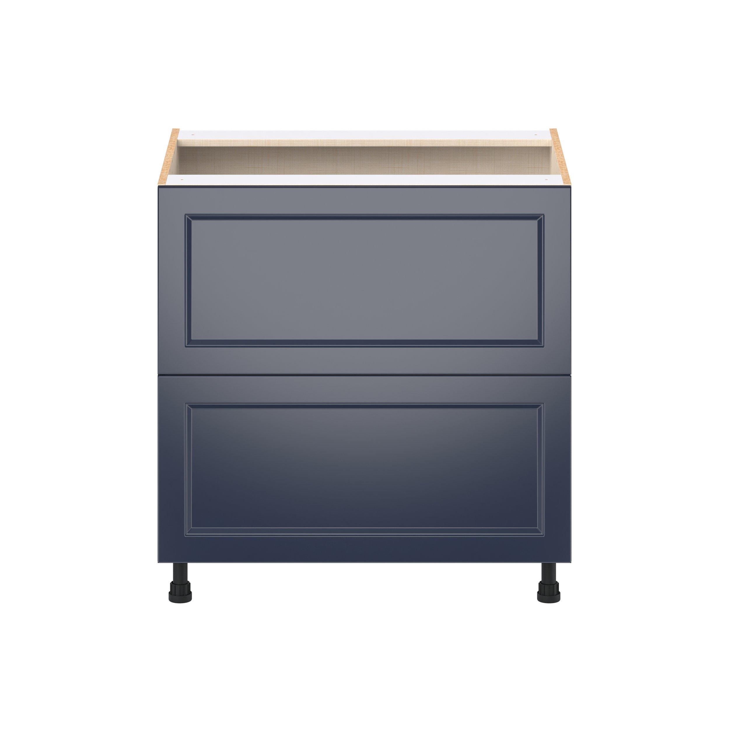 Peachtree 33 in. Painted Midnight Blue Drawer Base Cabinet