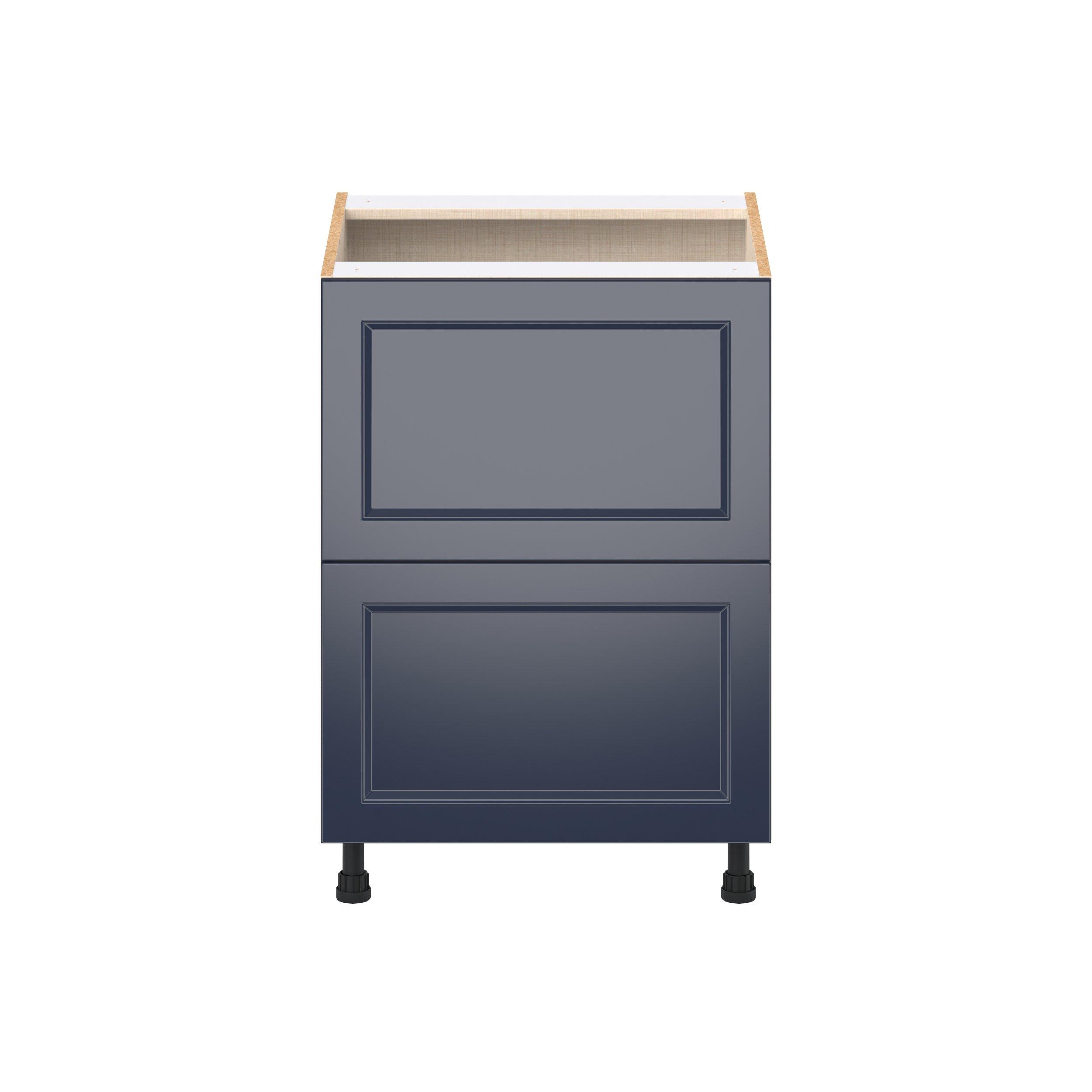 Peachtree 24 in. Painted Midnight Blue Drawer Base Cabinet