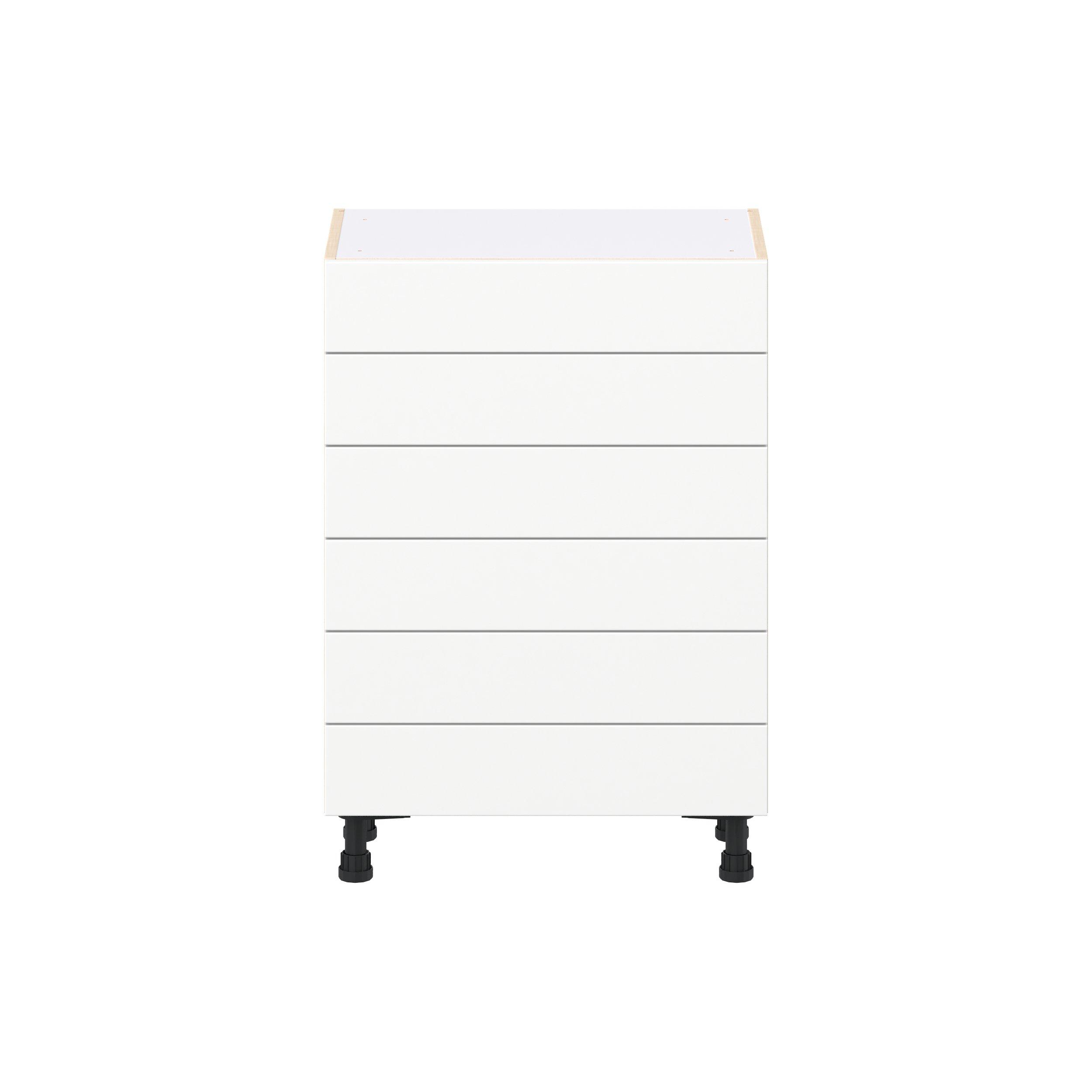 Peachtree 24 in. Painted Bright White Shallow Base Cabinet