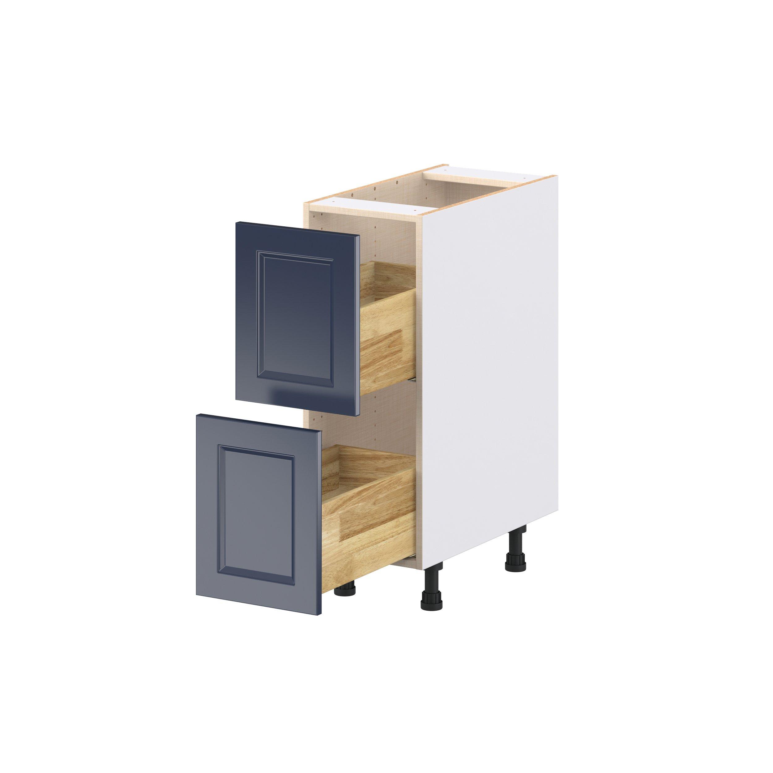Peachtree 12 in. Painted Midnight Blue Drawer Base Cabinet