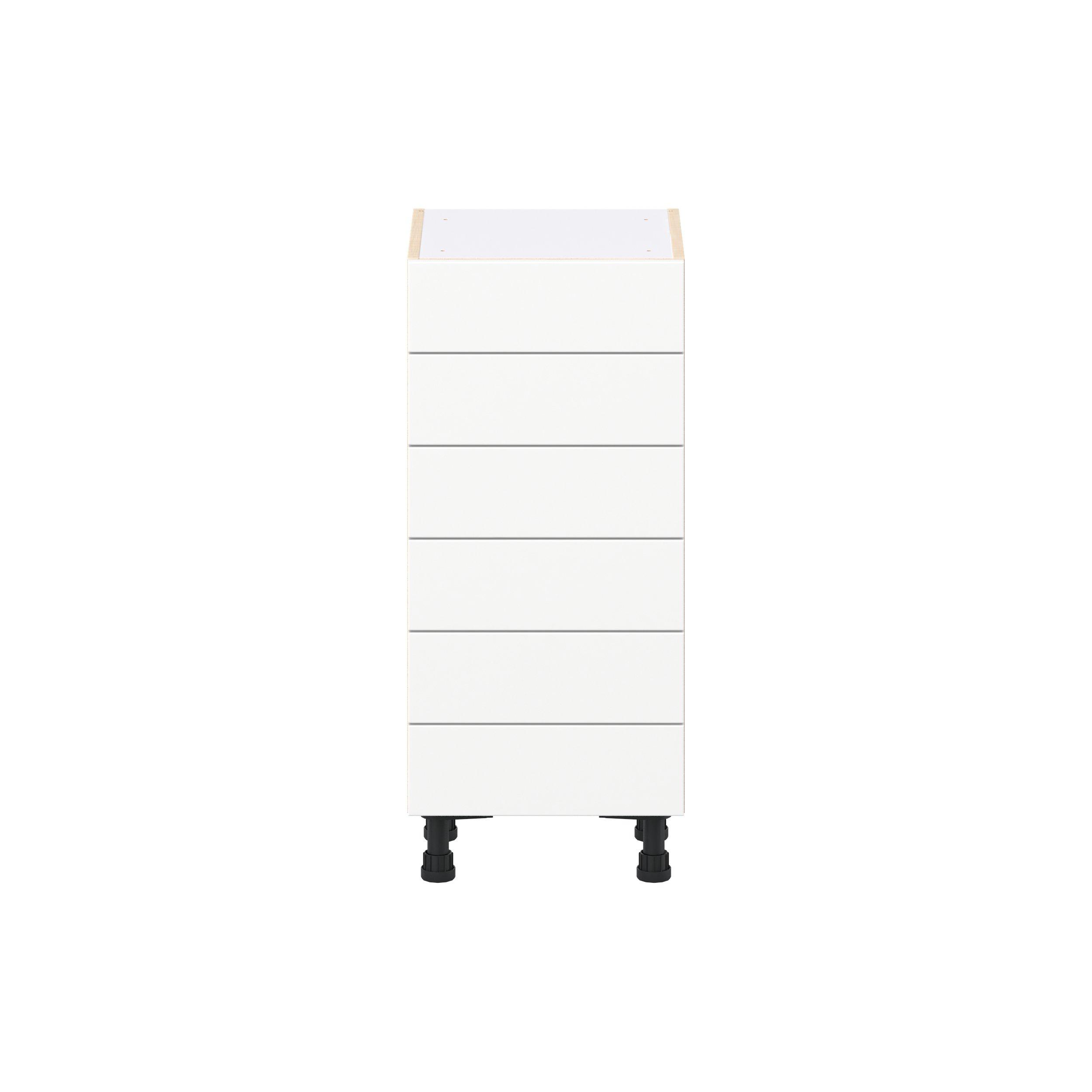 Peachtree 15 in. Painted Bright White Shallow Base Cabinet