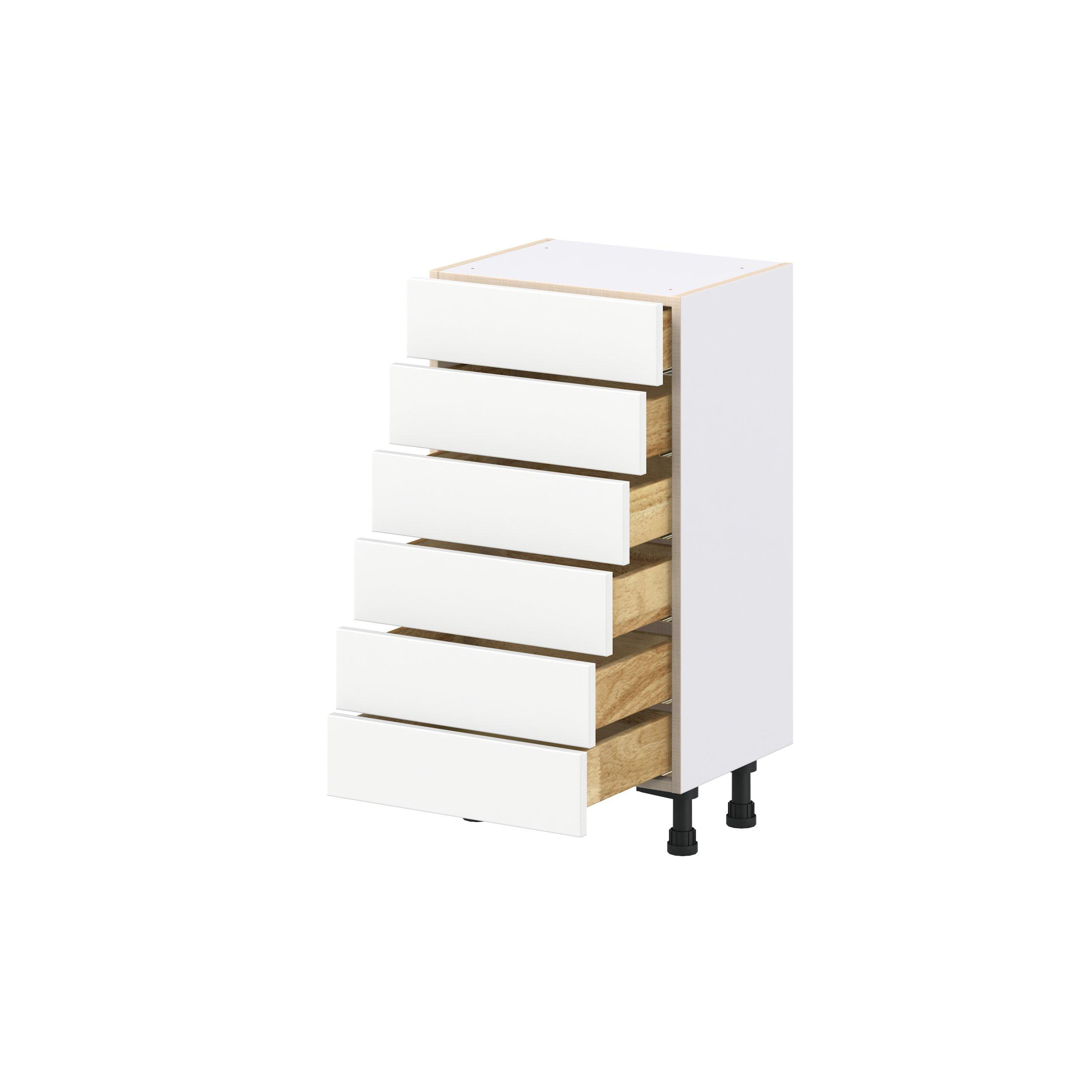 Peachtree 18 in. Painted Bright White Shallow Base Cabinet