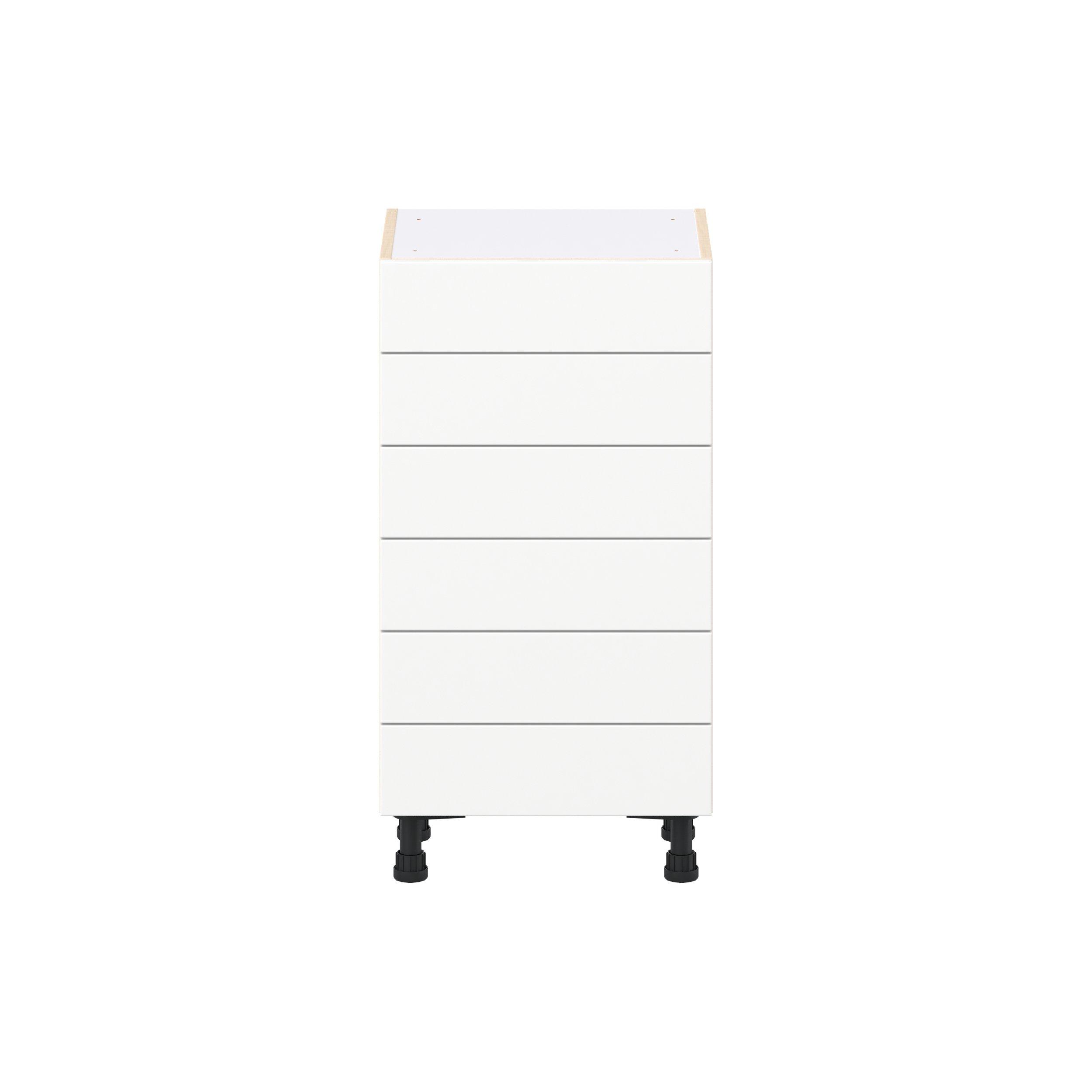 Peachtree 18 in. Painted Bright White Shallow Base Cabinet