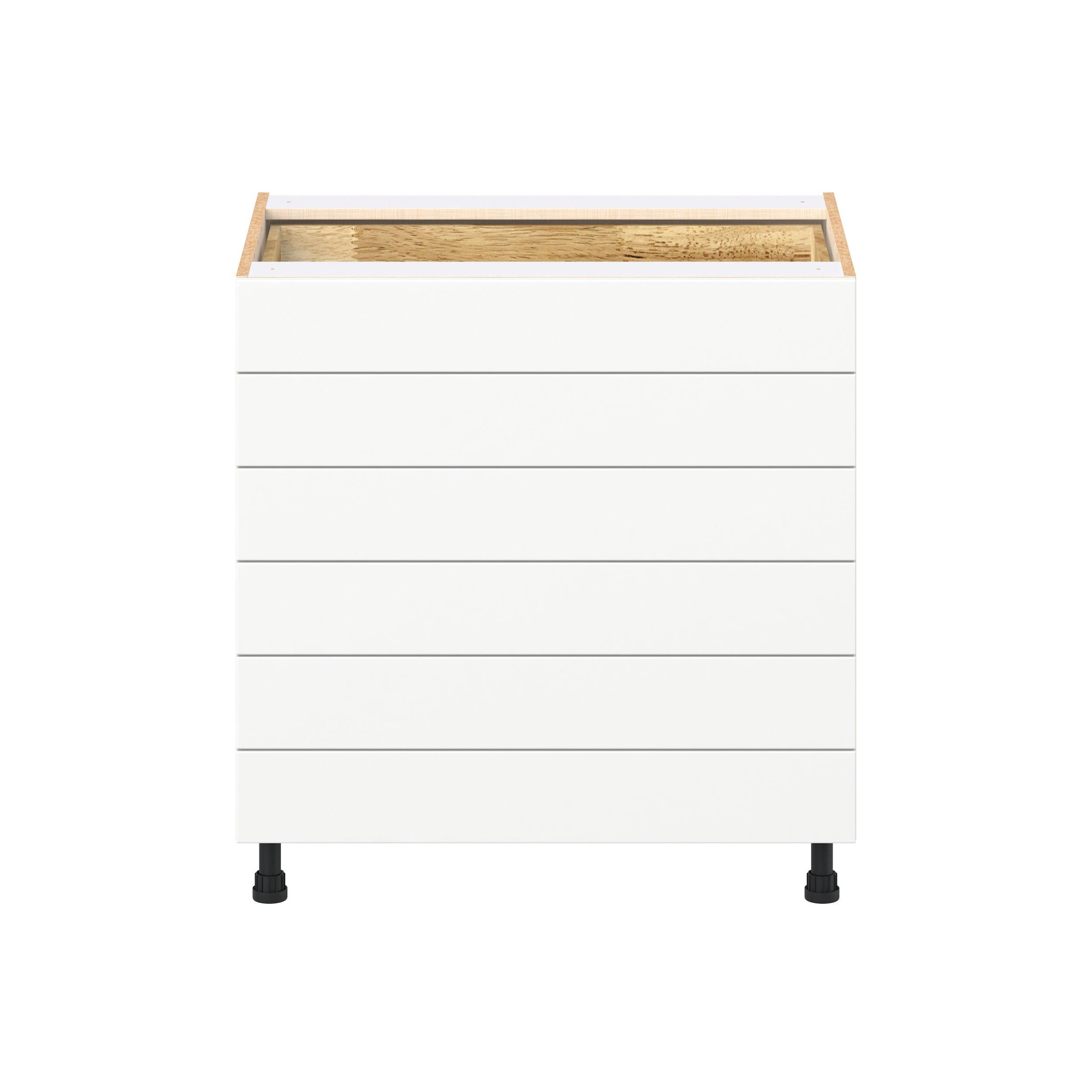 Peachtree 33 in. Painted Bright White Drawer Base Cabinet