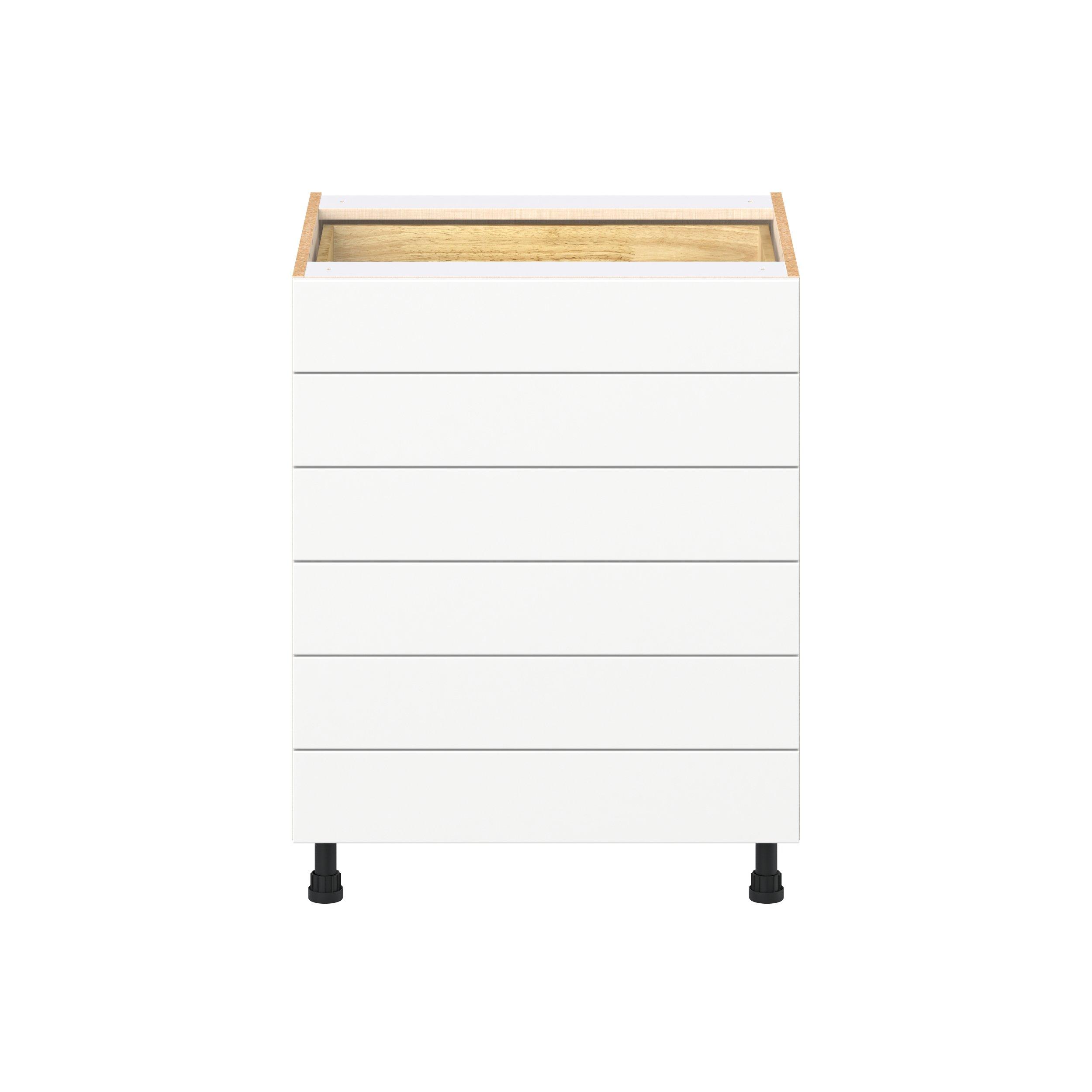 Peachtree 27 in. Painted Bright White Drawer Base Cabinet