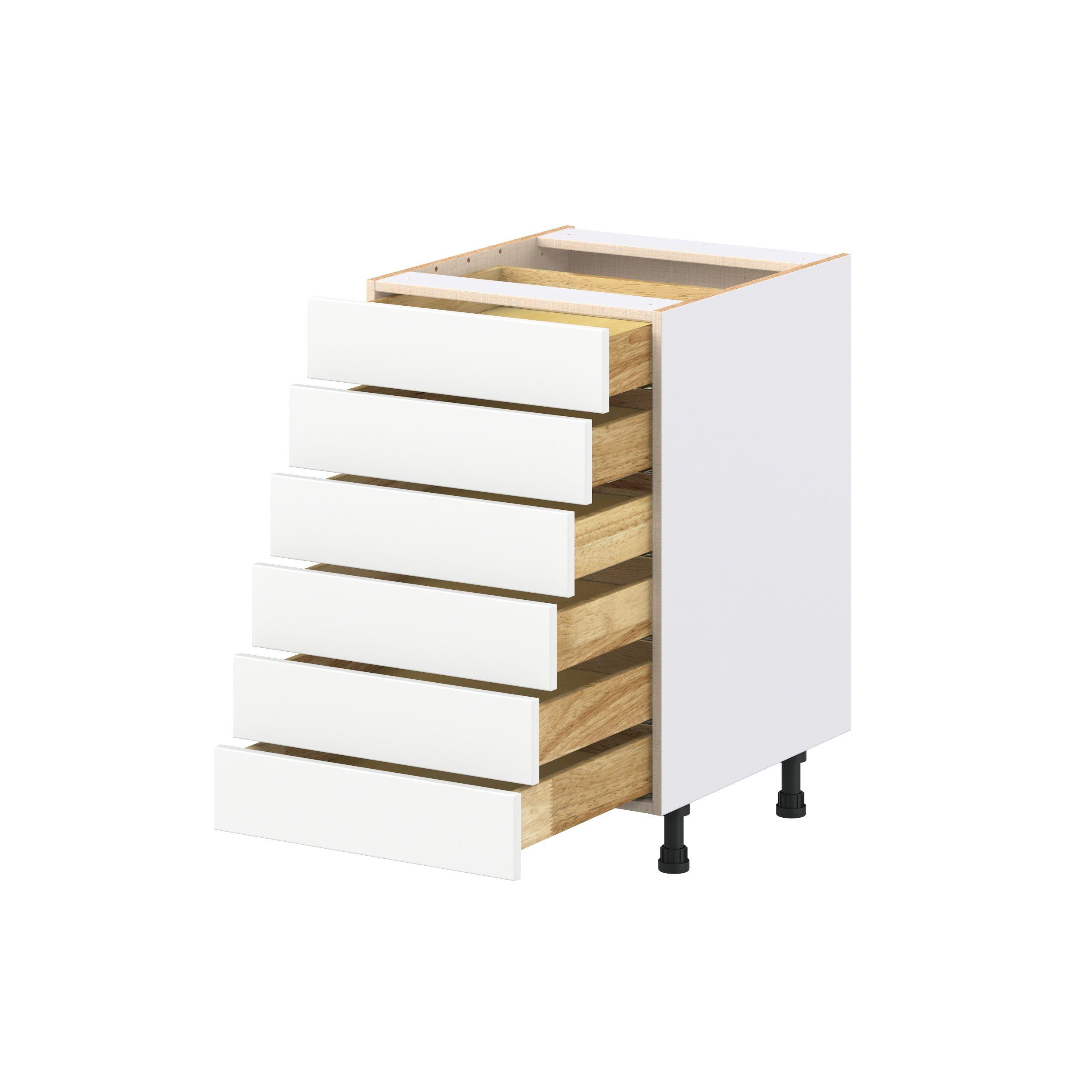 Peachtree 21 in. Painted Bright White Drawer Base Cabinet