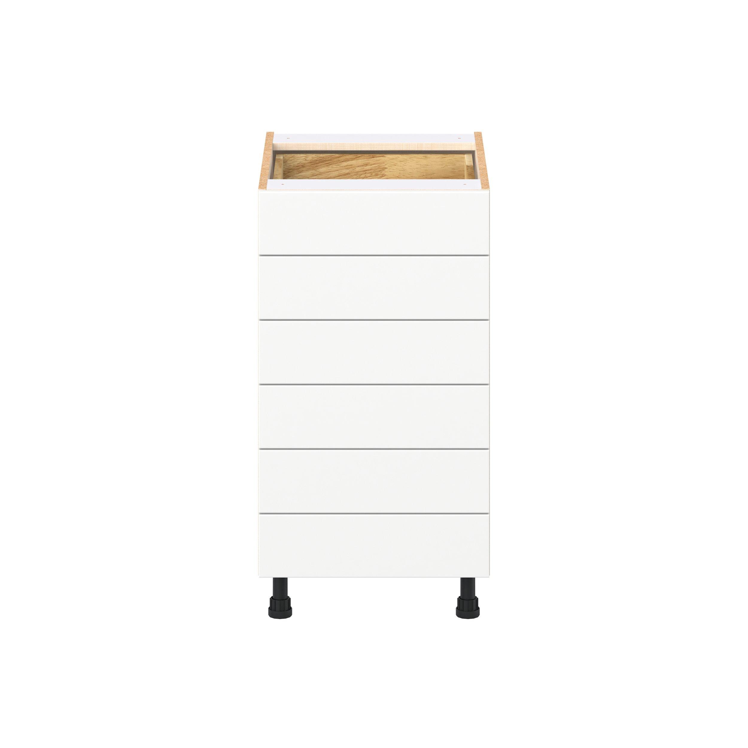 Peachtree 18 in. Painted Bright White Drawer Base Cabinet