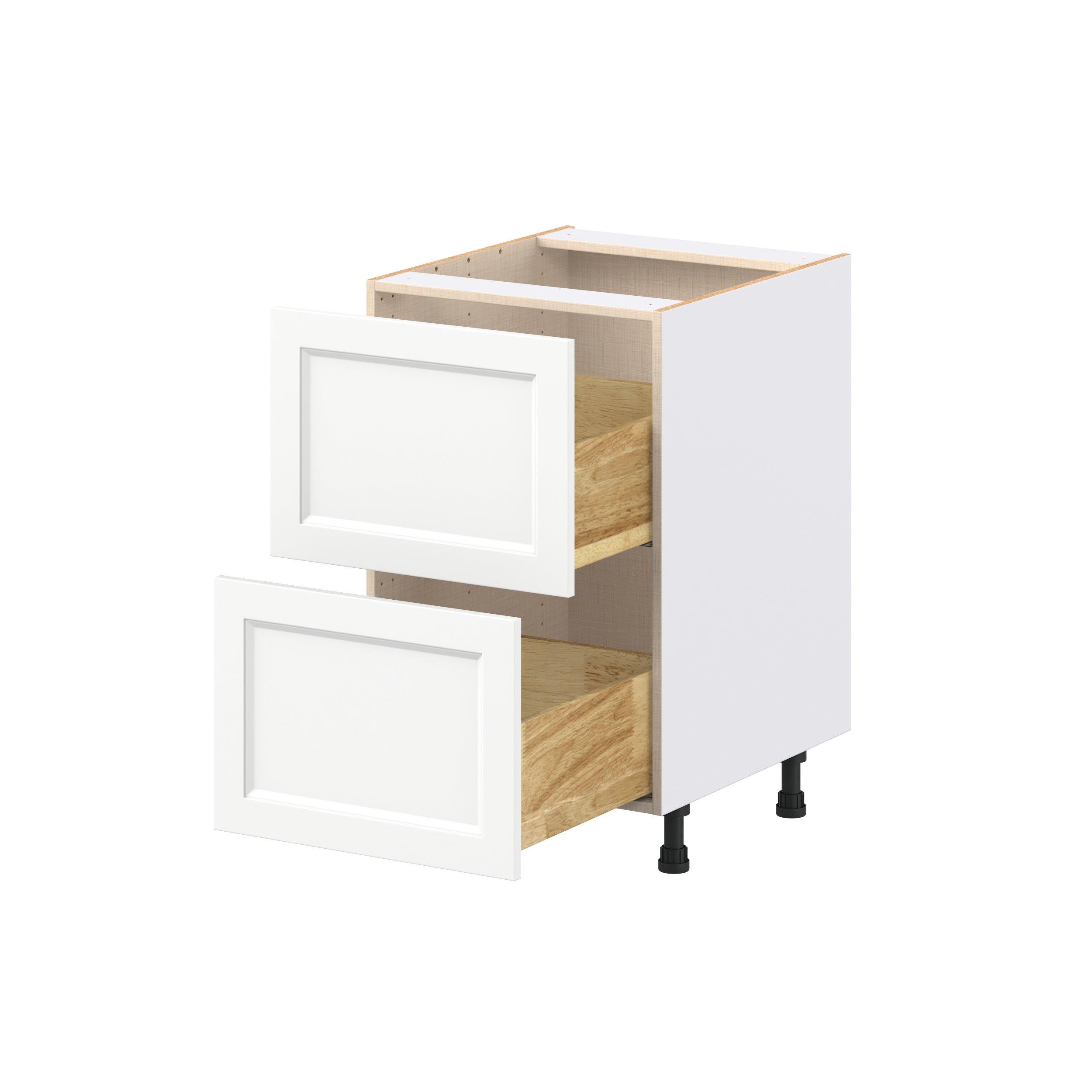 Peachtree 21 in. Painted Bright White Drawer Base Cabinet