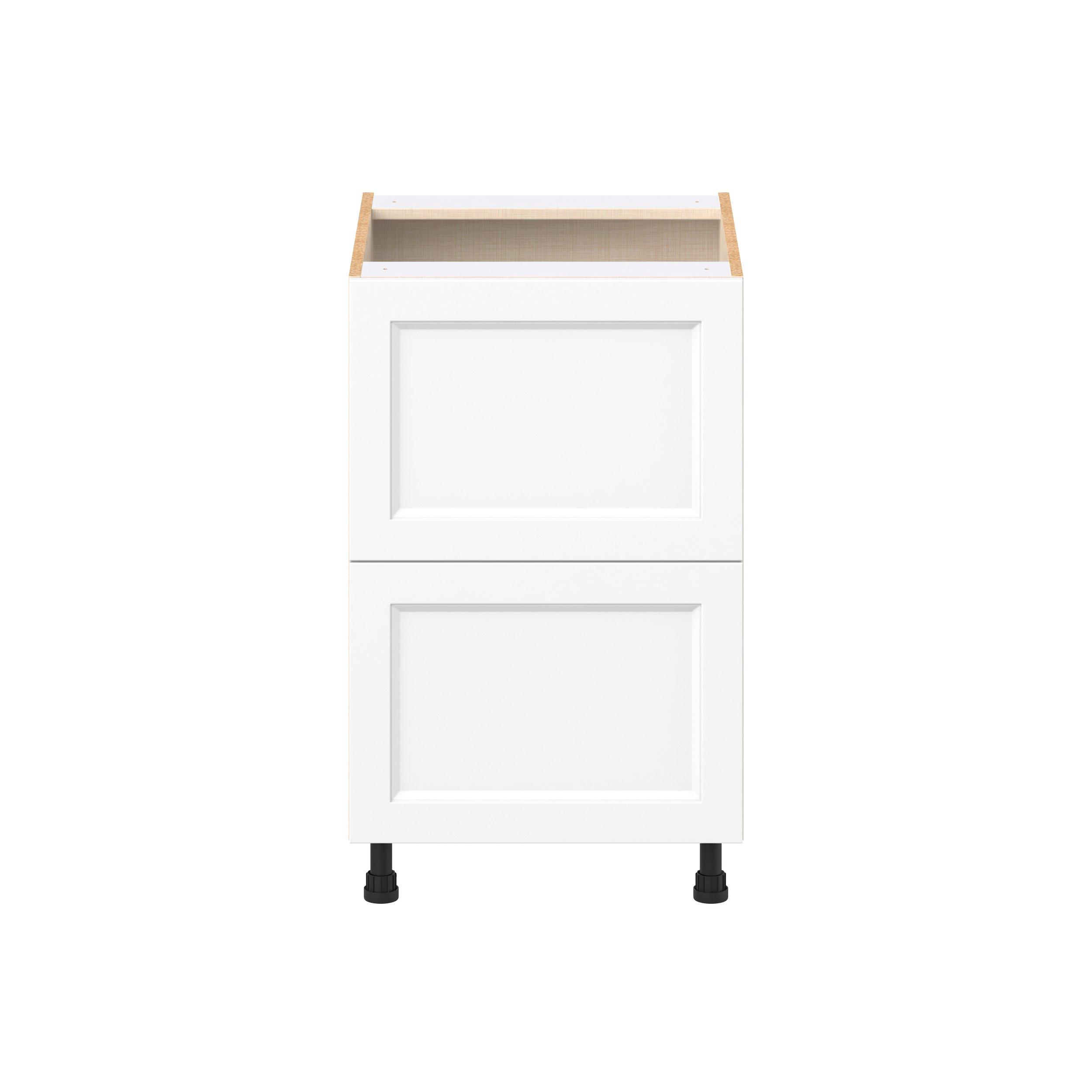 Peachtree 21 in. Painted Bright White Drawer Base Cabinet