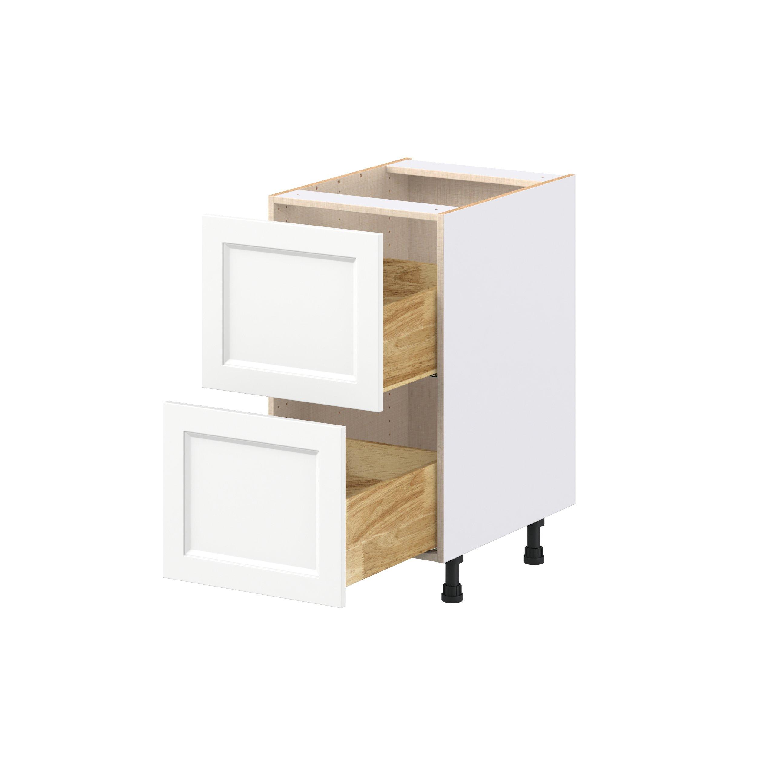 Peachtree 18 in. Painted Bright White Drawer Base Cabinet