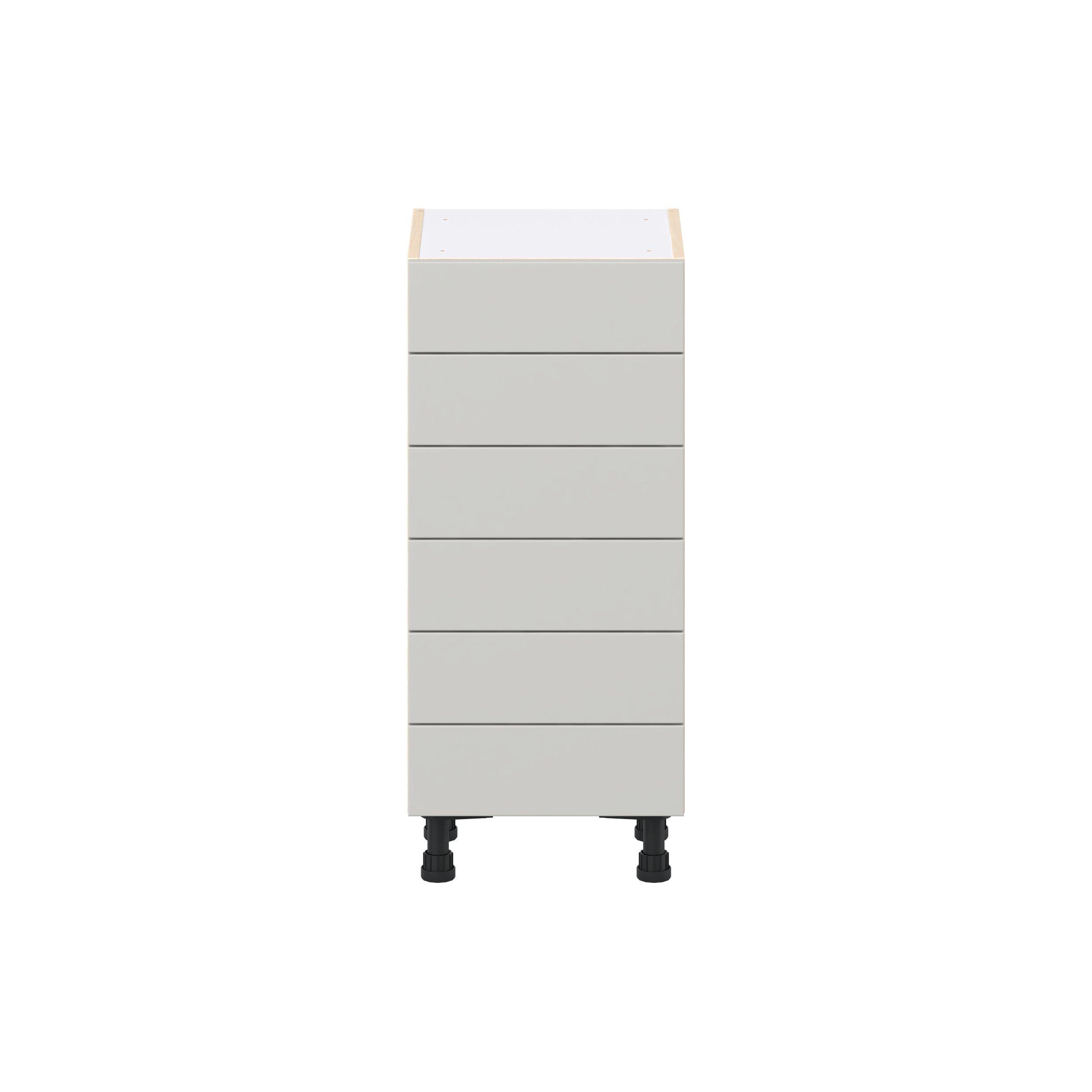 Summerhill 15 in. Light Gray Shallow Base Cabinet