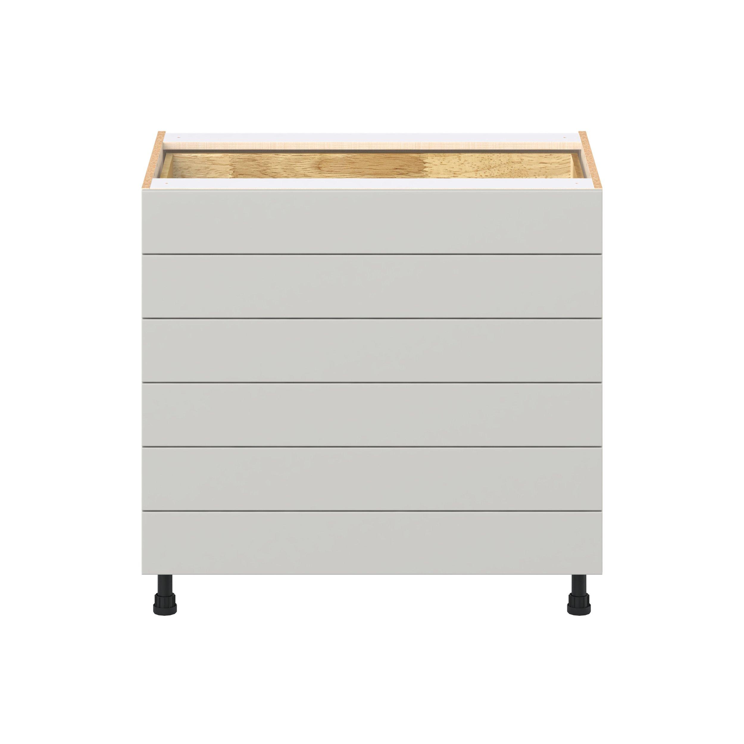 Summerhill 36 in. Light Gray Drawer Base Cabinet