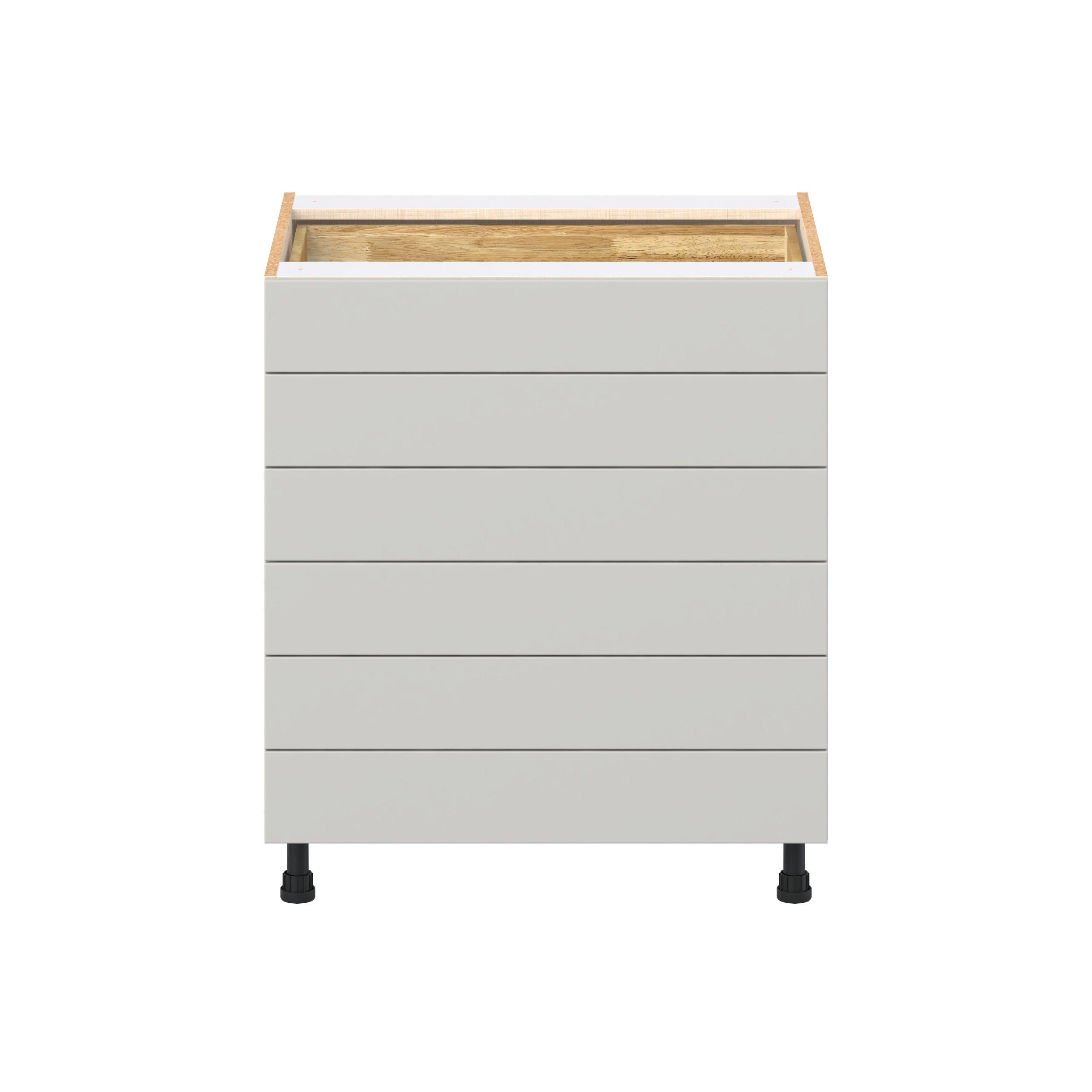 Summerhill 30 in. Light Gray Drawer Base Cabinet