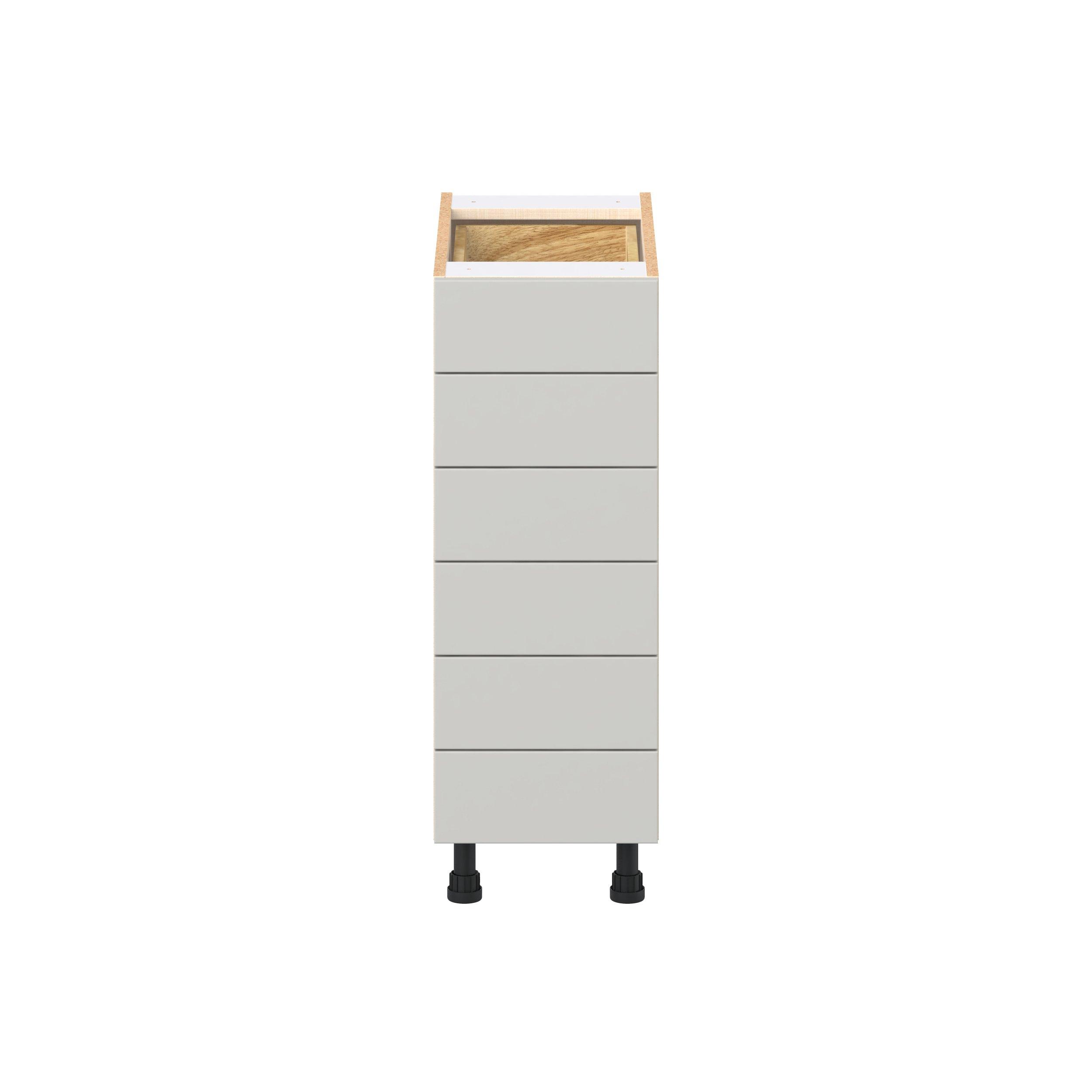 Summerhill 36 in. Light Gray Drawer Base Cabinet