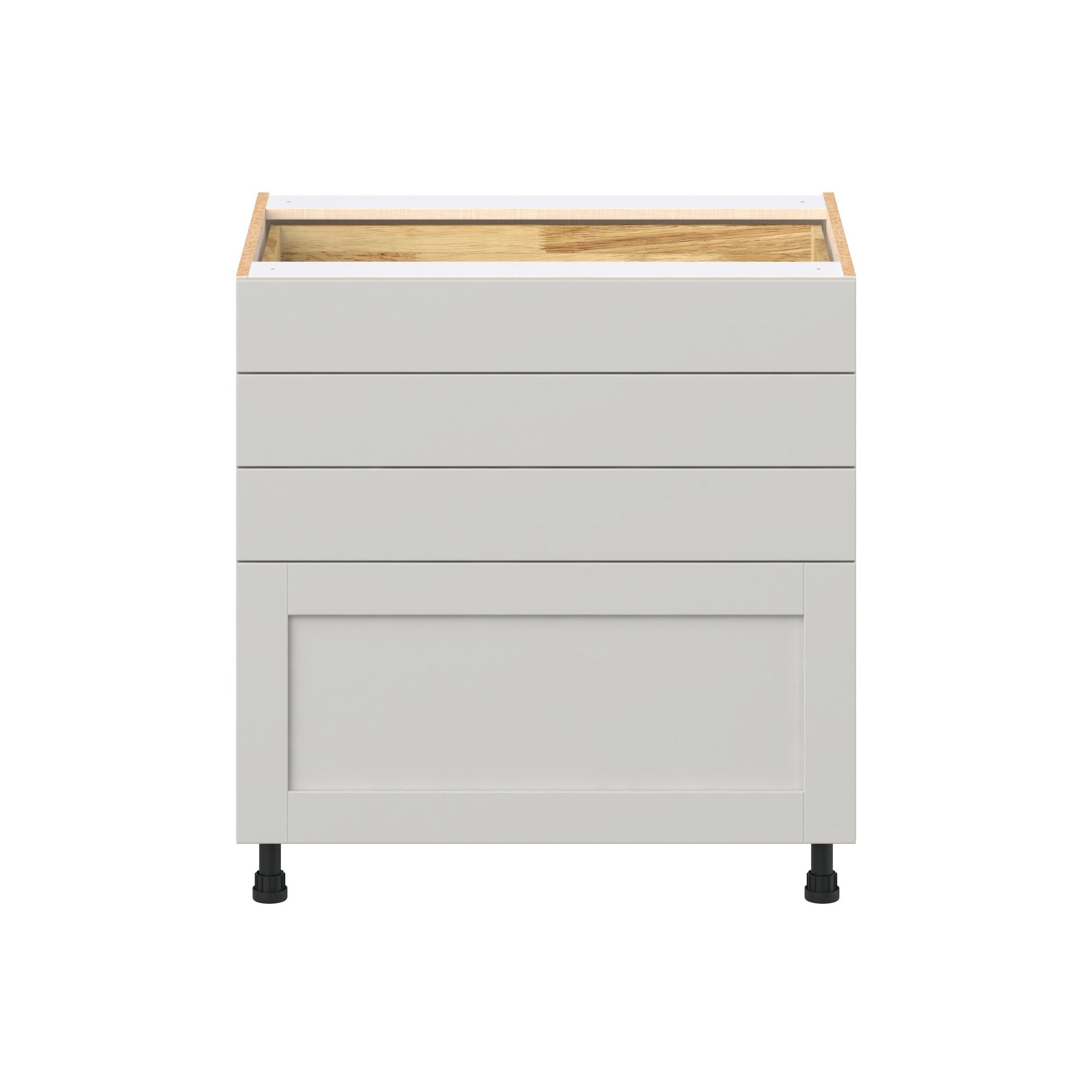 Summerhill 33 in. Light Gray Drawer Base Cabinet