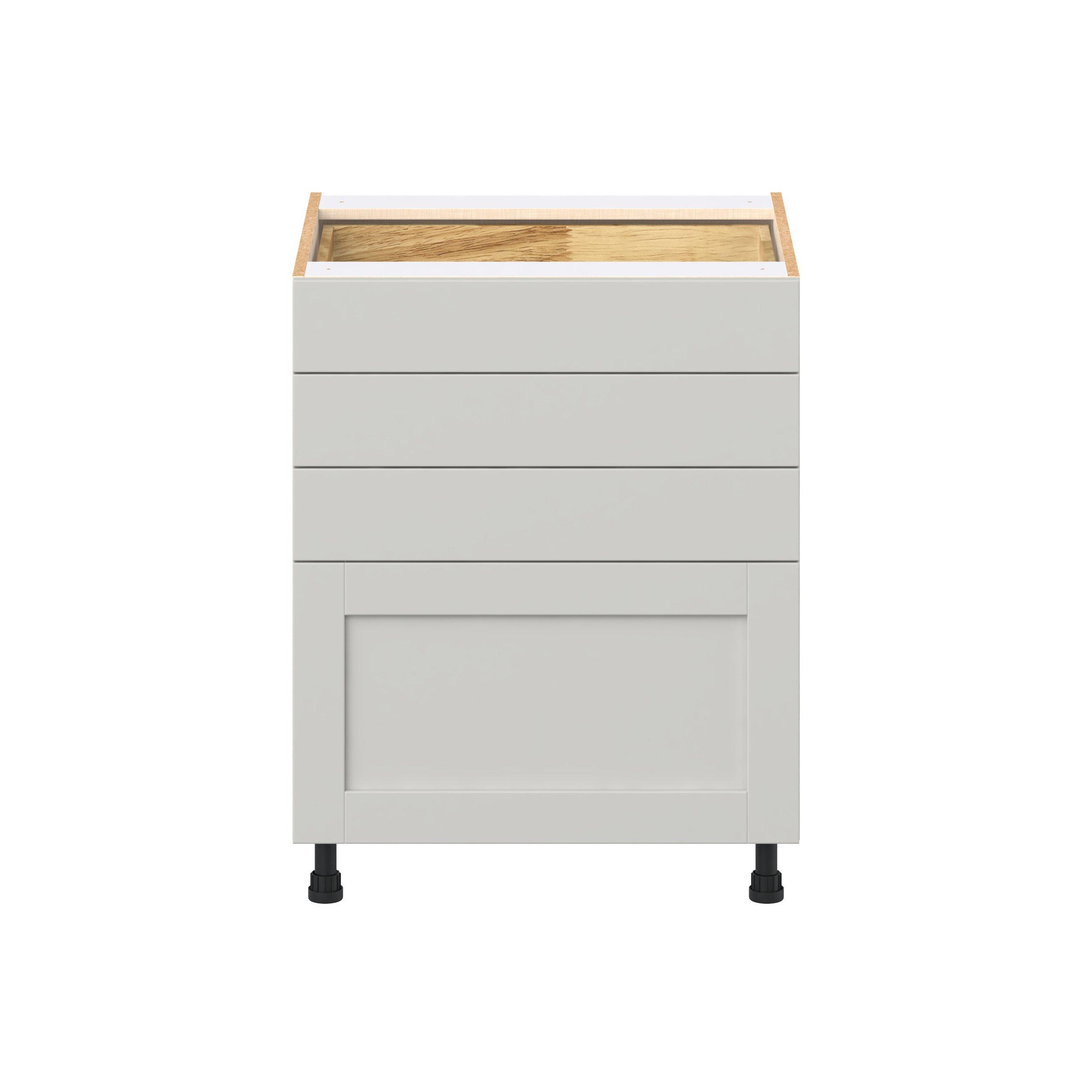 Summerhill 27 in. Light Gray Drawer Base Cabinet