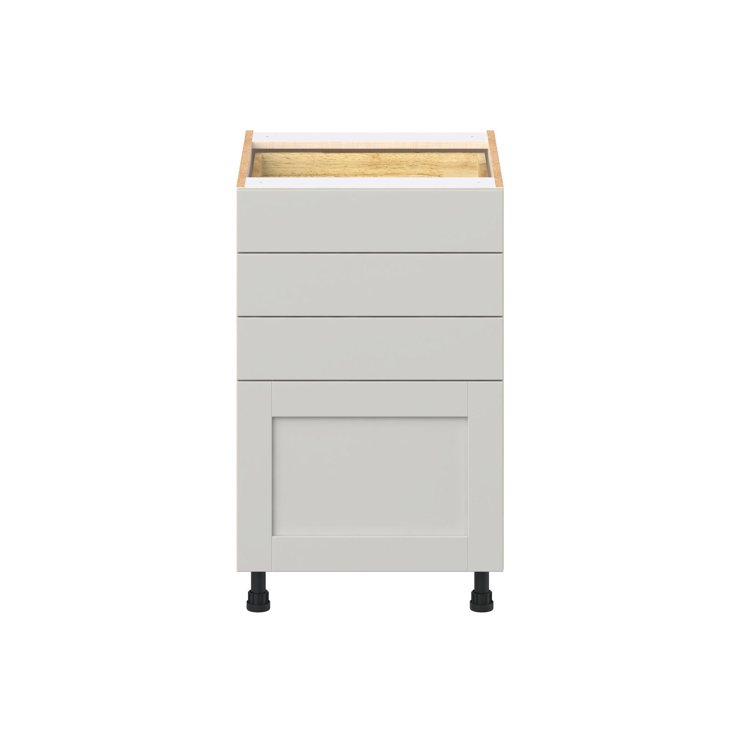 Summerhill 21 in. Light Gray Drawer Base Cabinet