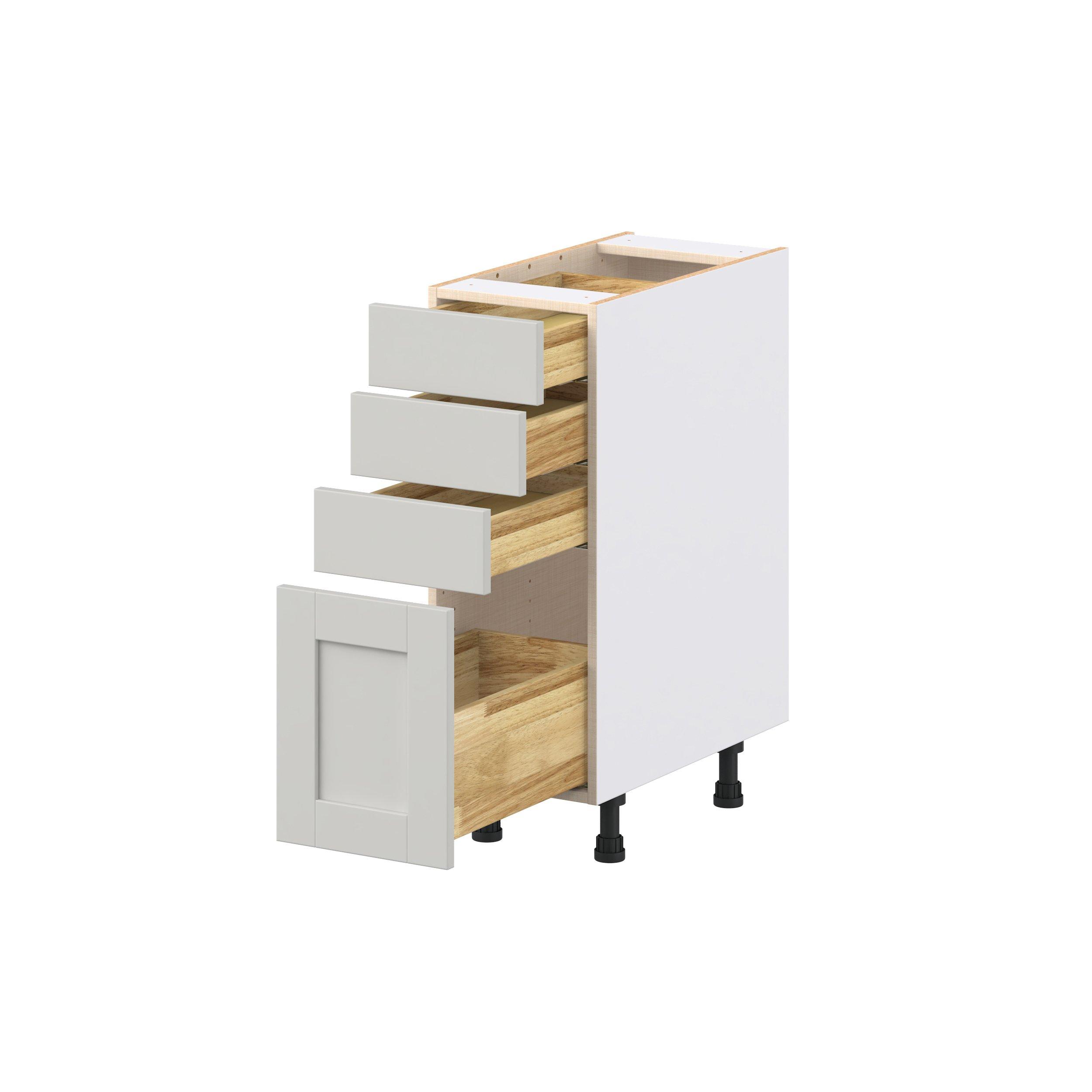 Summerhill 33 in. Light Gray Drawer Base Cabinet