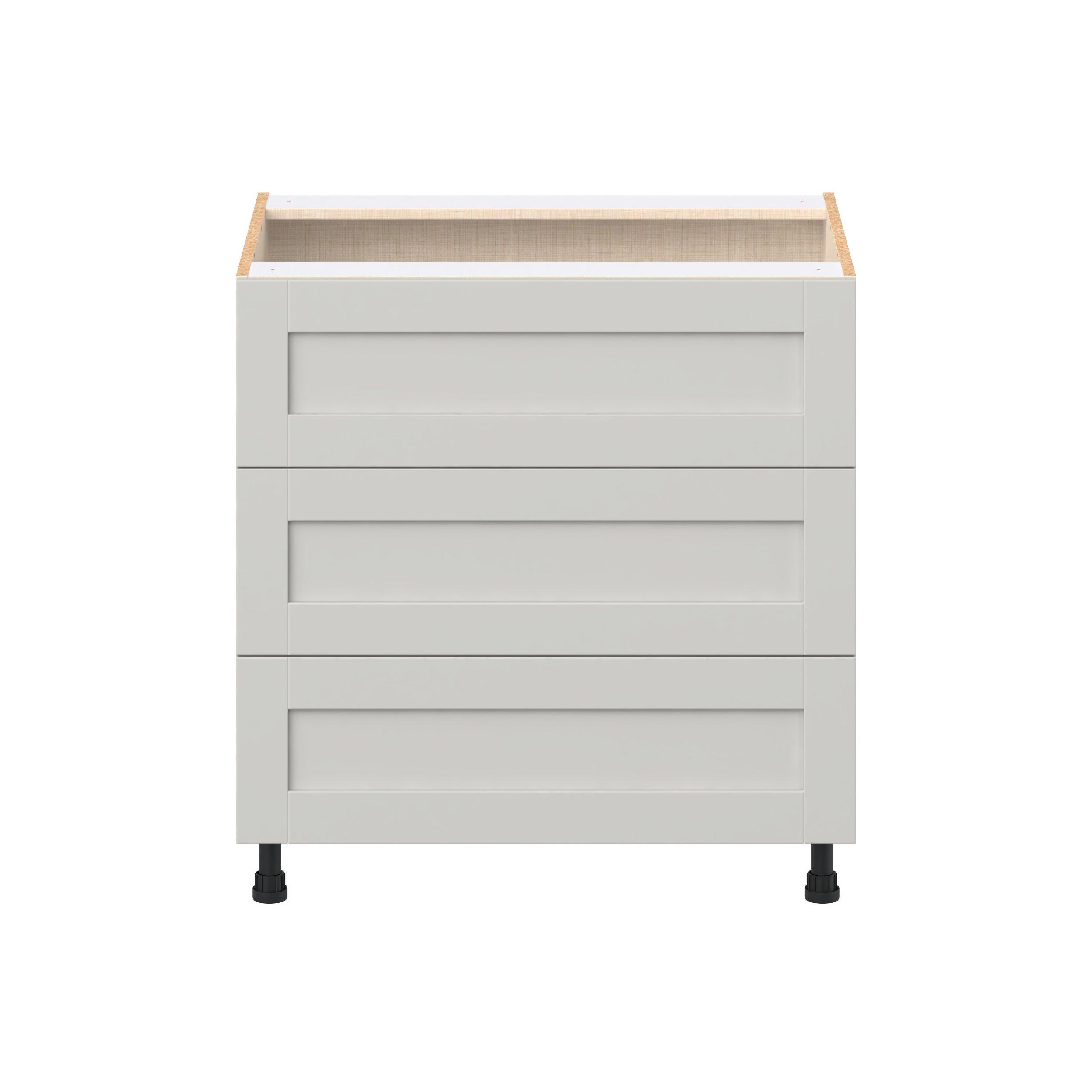 Summerhill 33 in. Light Gray Drawer Base Cabinet